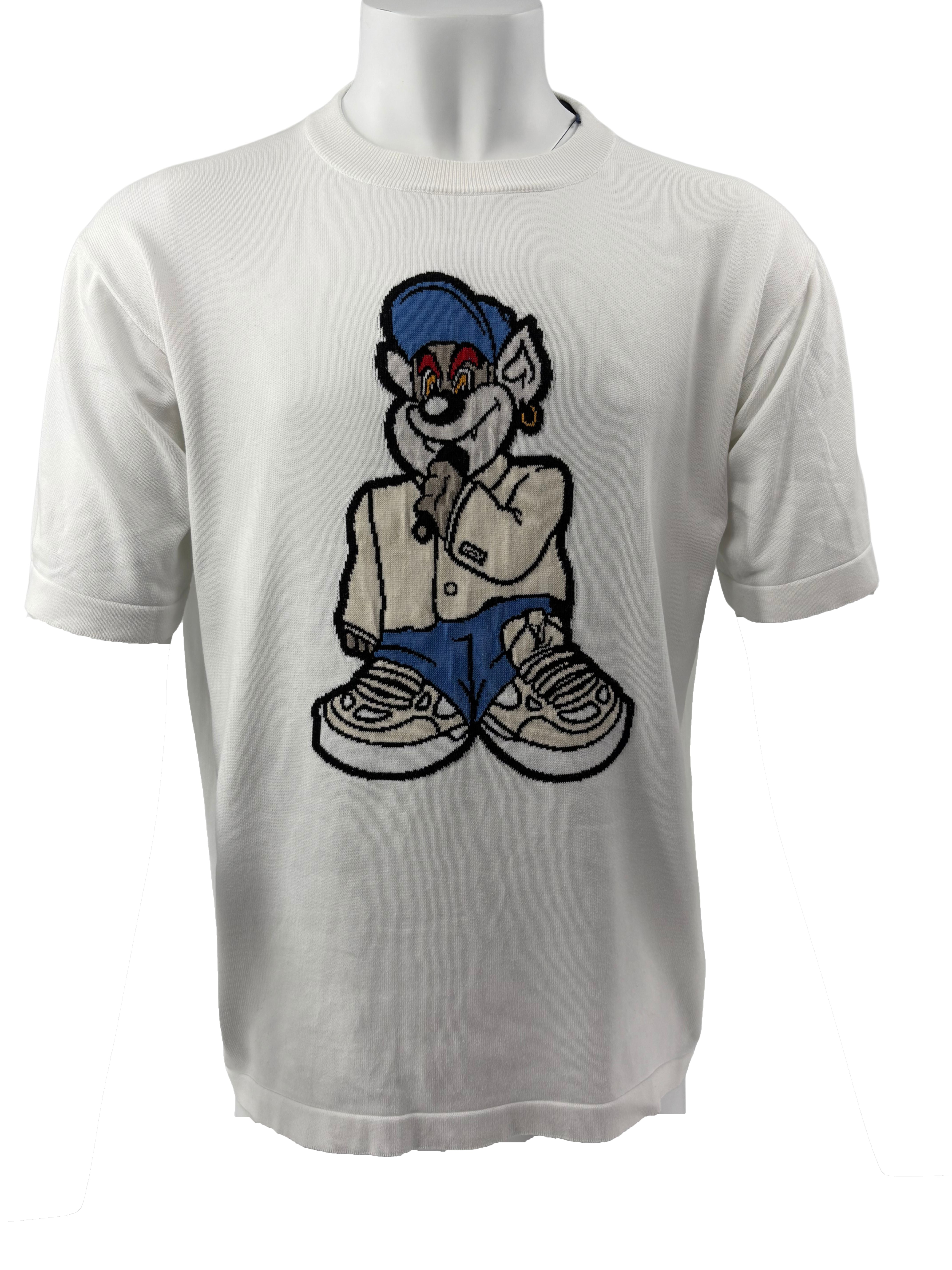 Louis Vuitton Graphic Short-Sleeved Knitwear - White