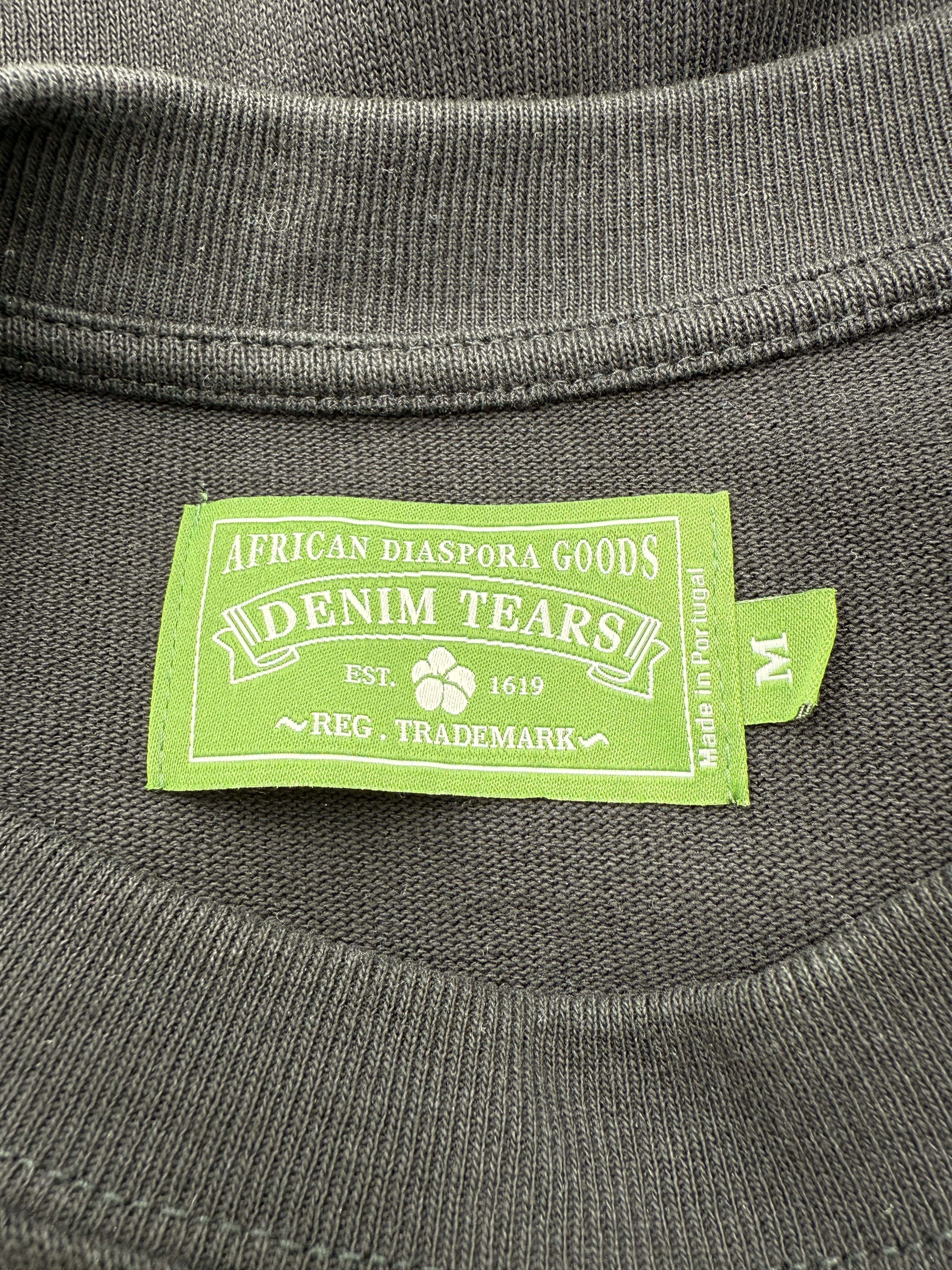 Denim Tears Long Sleeve Cotton Wreath T-shirt - Black Denim Tears