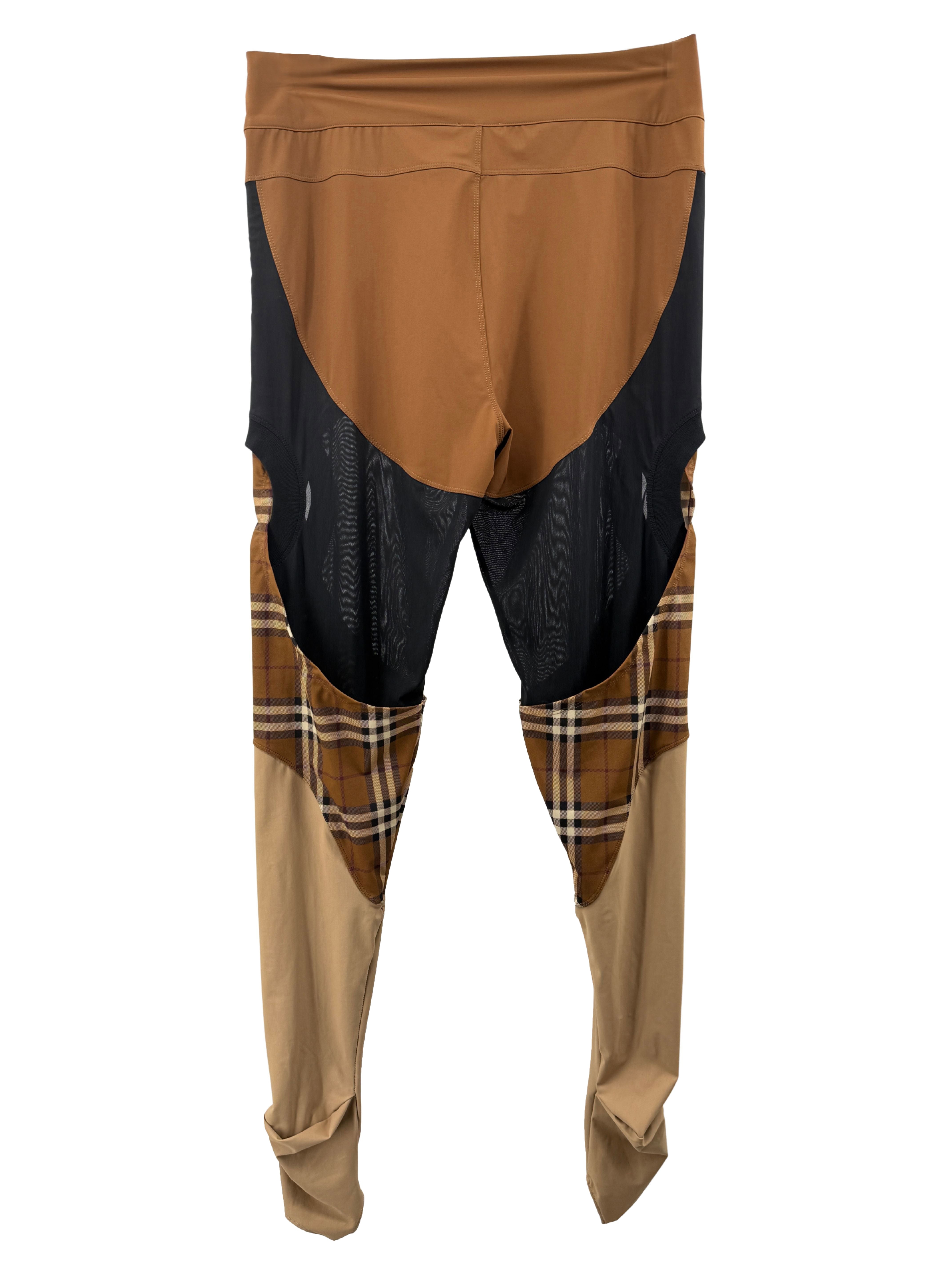 Burberry Check Panel Stretch Jersey Co-ord - Multicolour