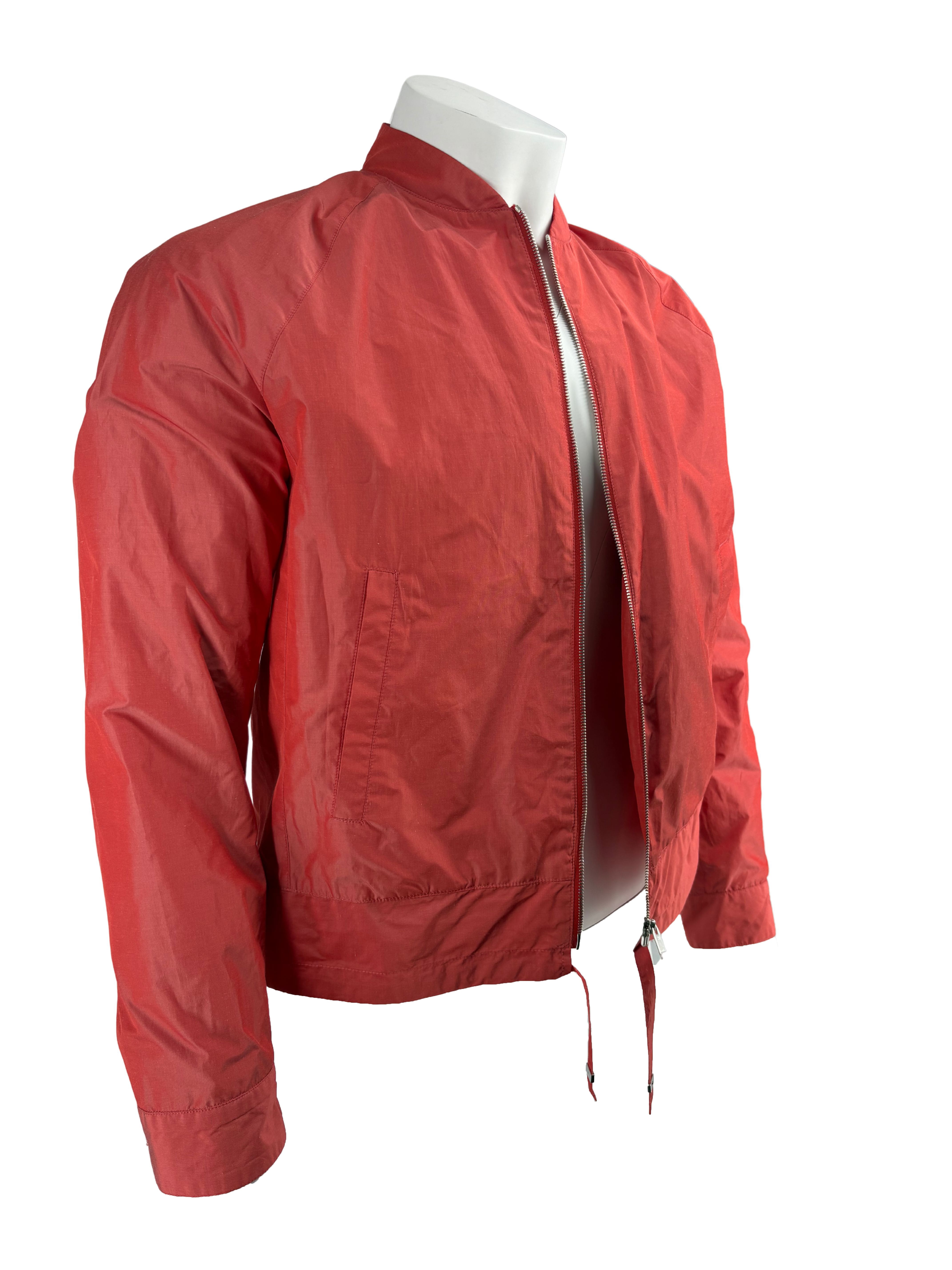 WOMENS - Balenciaga Lightweight Bomber Jacket - Red