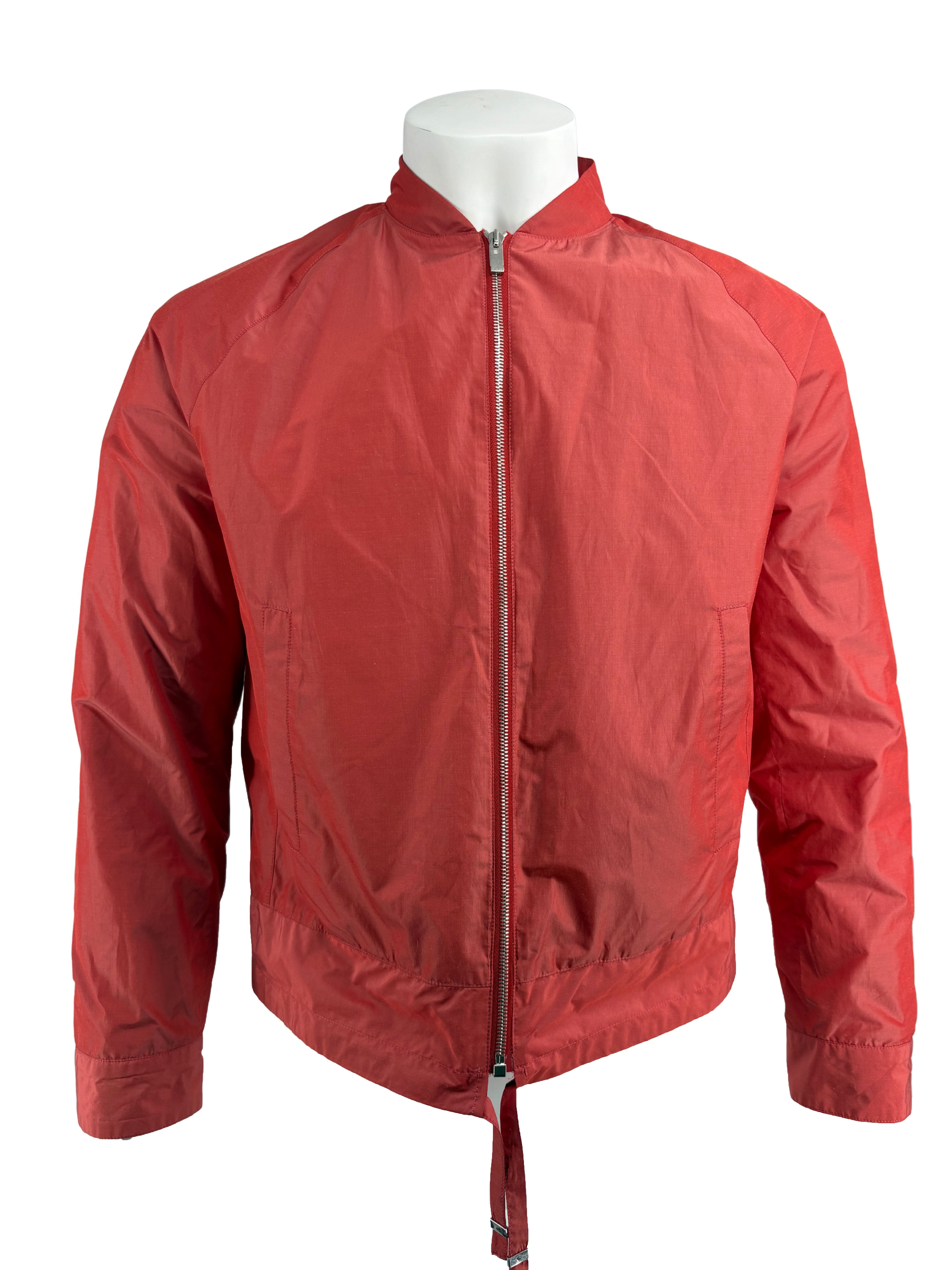 WOMENS - Balenciaga Lightweight Bomber Jacket - Red
