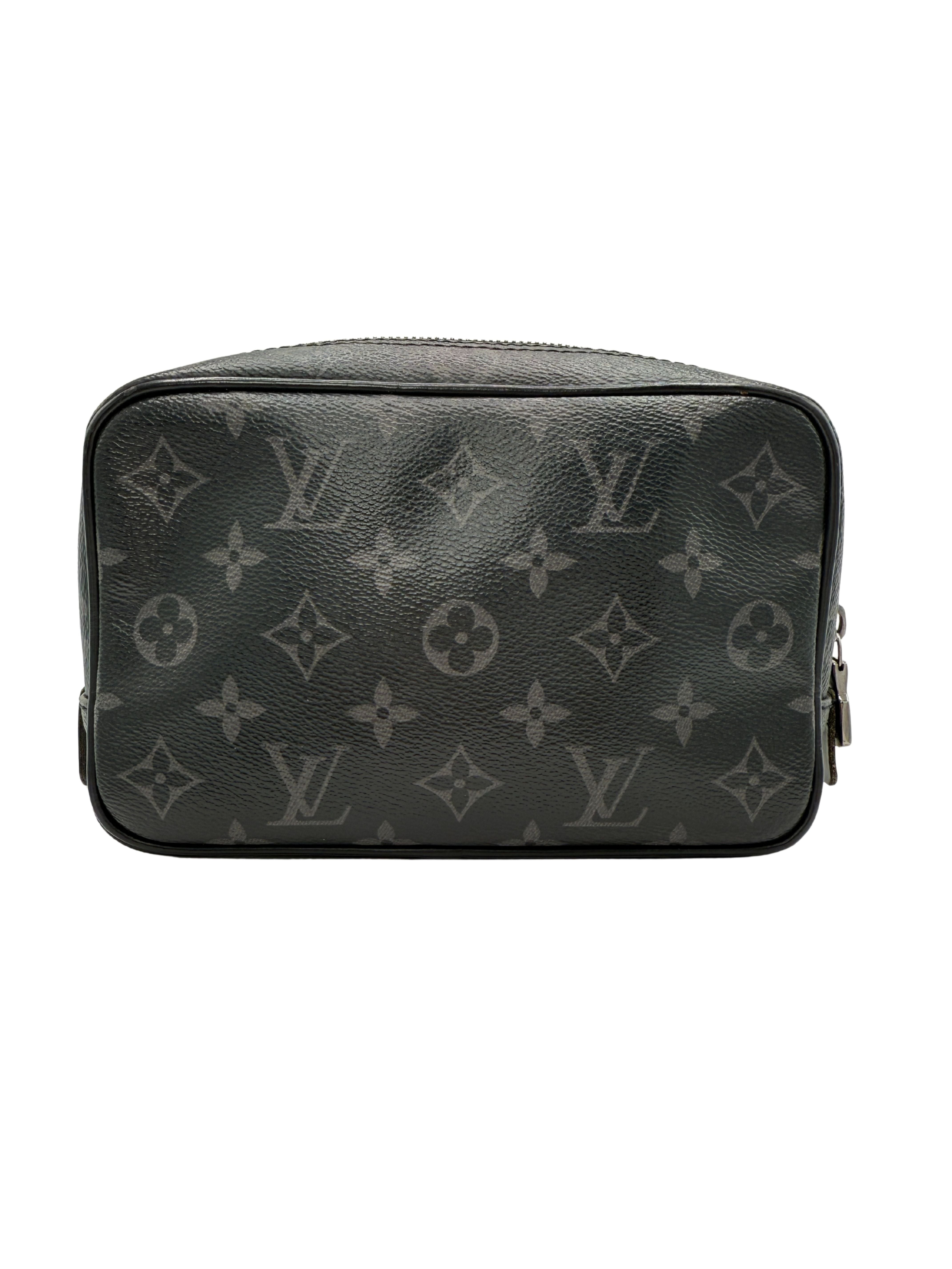 Louis Vuitton Monogram Eclipse Toiletry Pouch PM - Grey Louis Vuitton