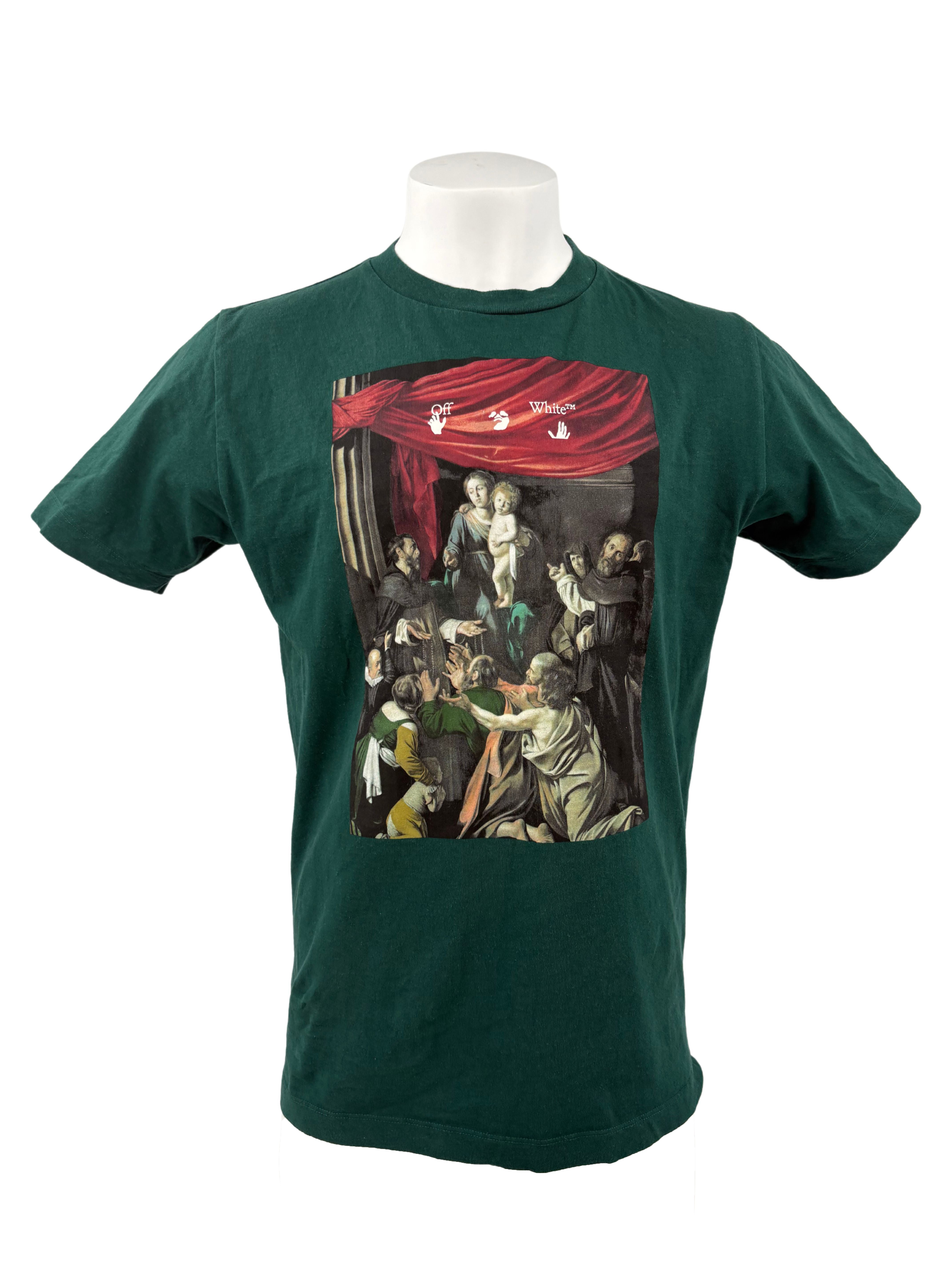 Off-White Caravaggio Arrow T-Shirt - Pine Green Off-White