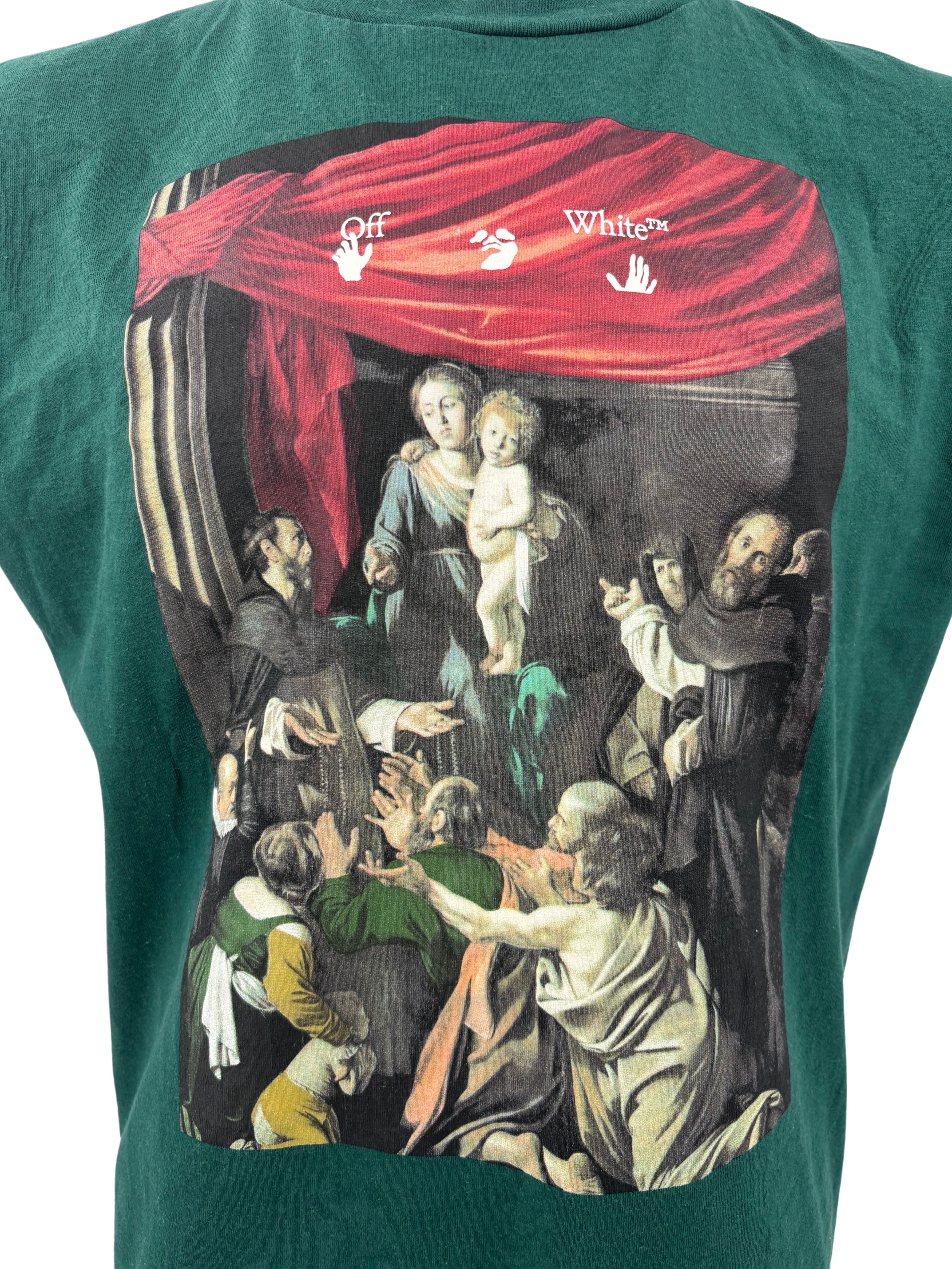 Off-White Caravaggio Arrow T-Shirt - Pine Green Off-White