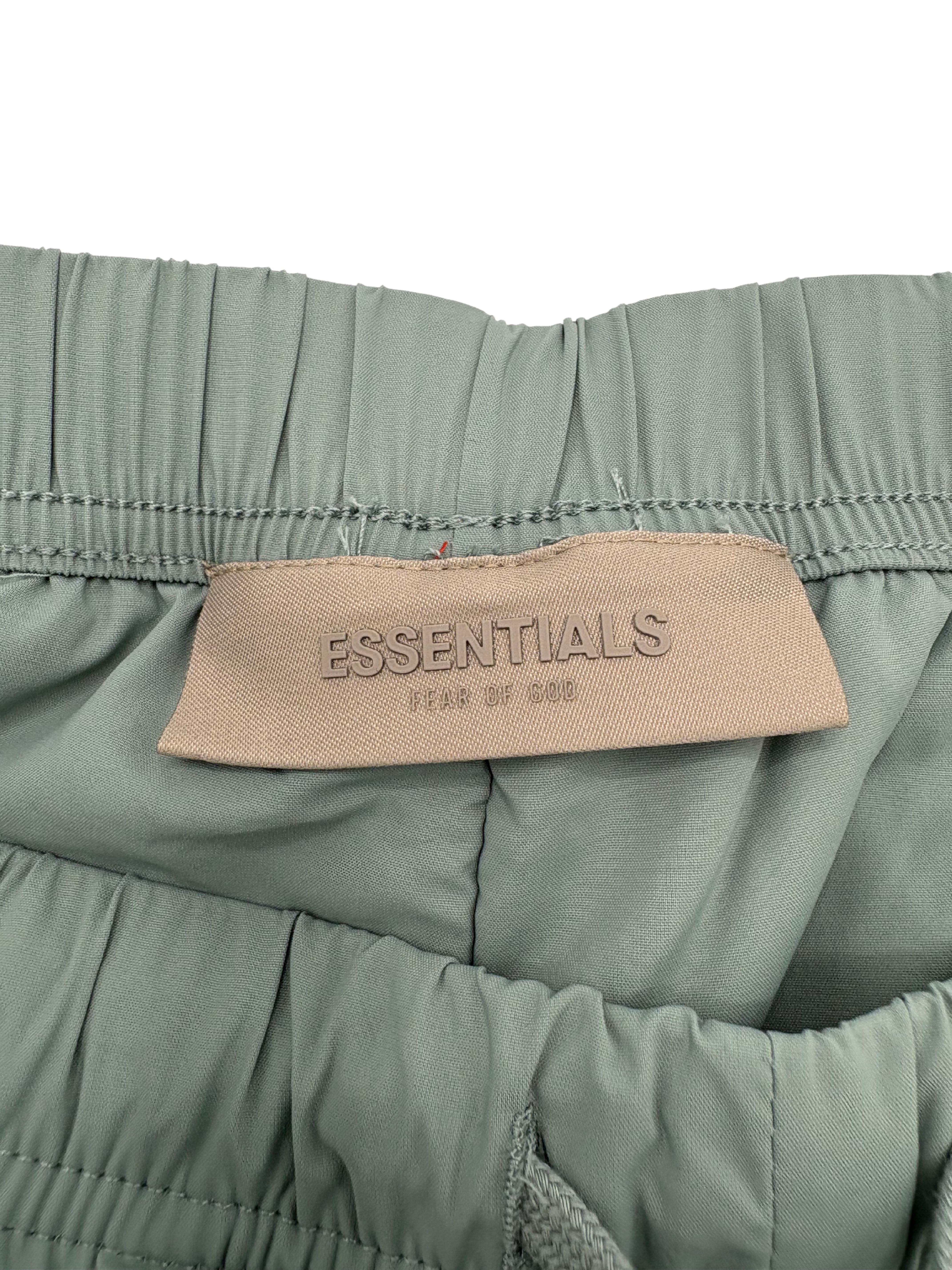 Essentials Fear of God Tapered Logo-Appliquéd Padded Joggers- Blue/Mint (Unused) Essentials