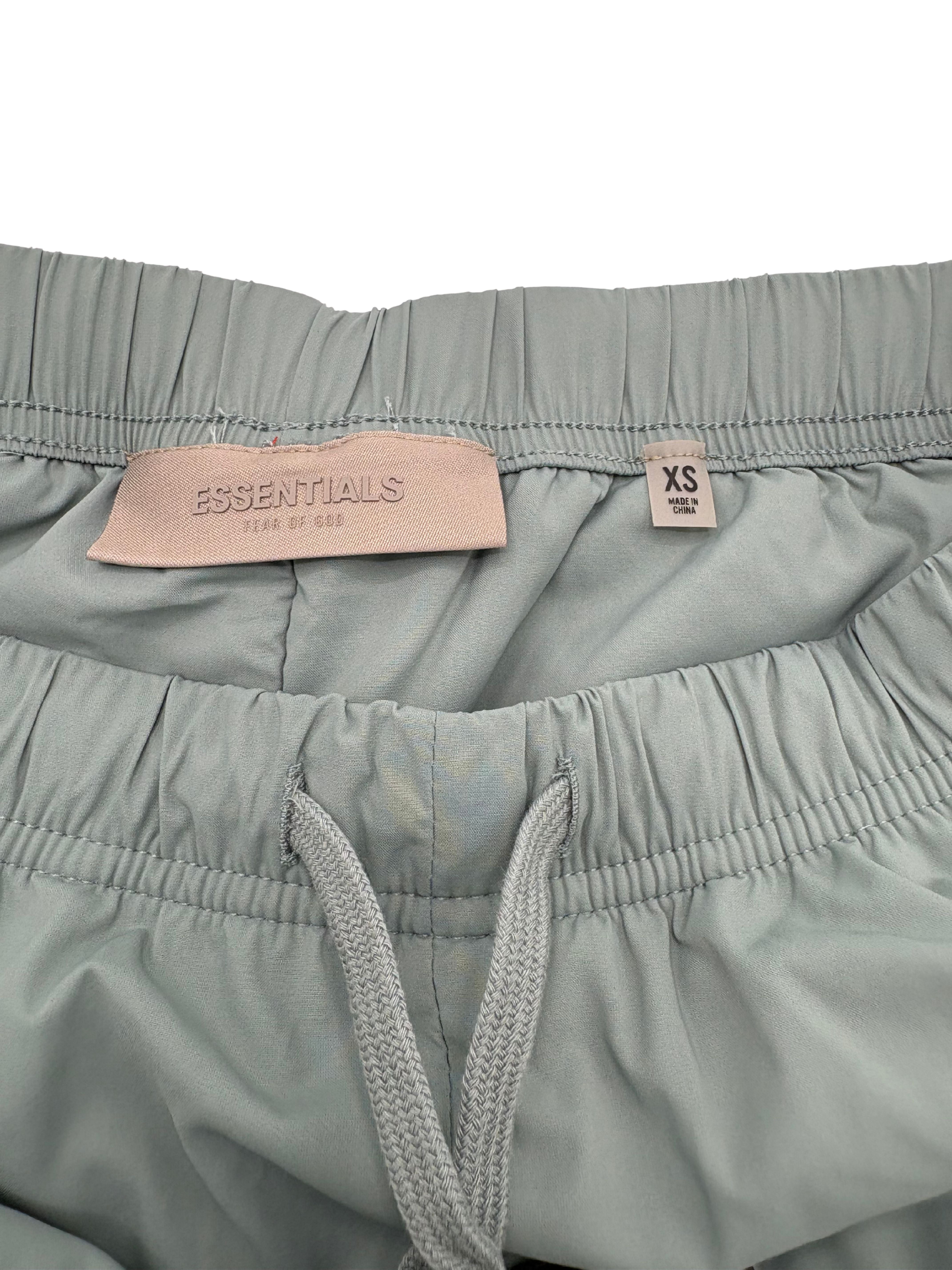 Essentials Fear of God Tapered Logo-Appliquéd Padded Joggers- Blue/Mint (Unused) Essentials