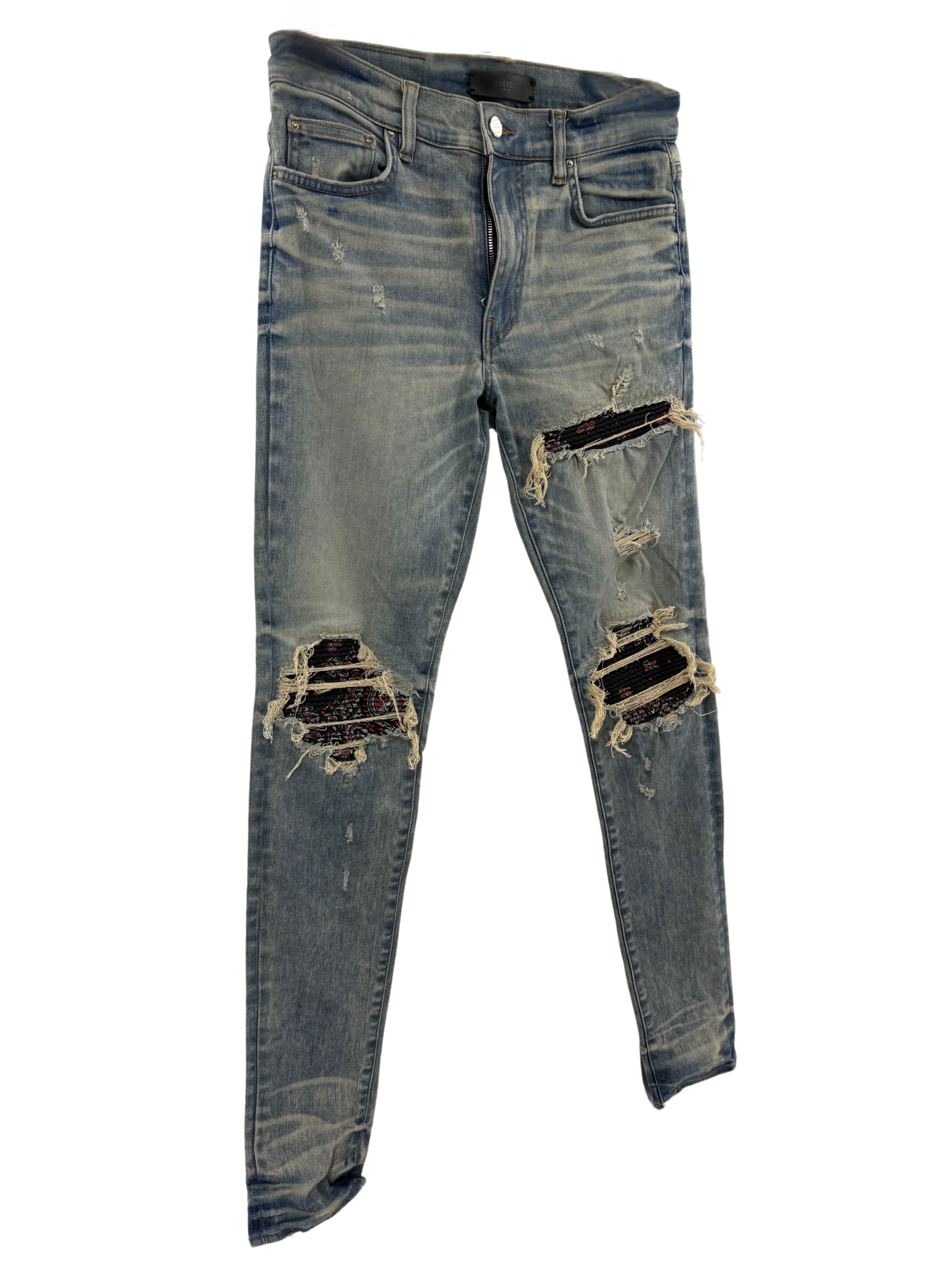 Amiri MX1 Distressed Jeans - Blue