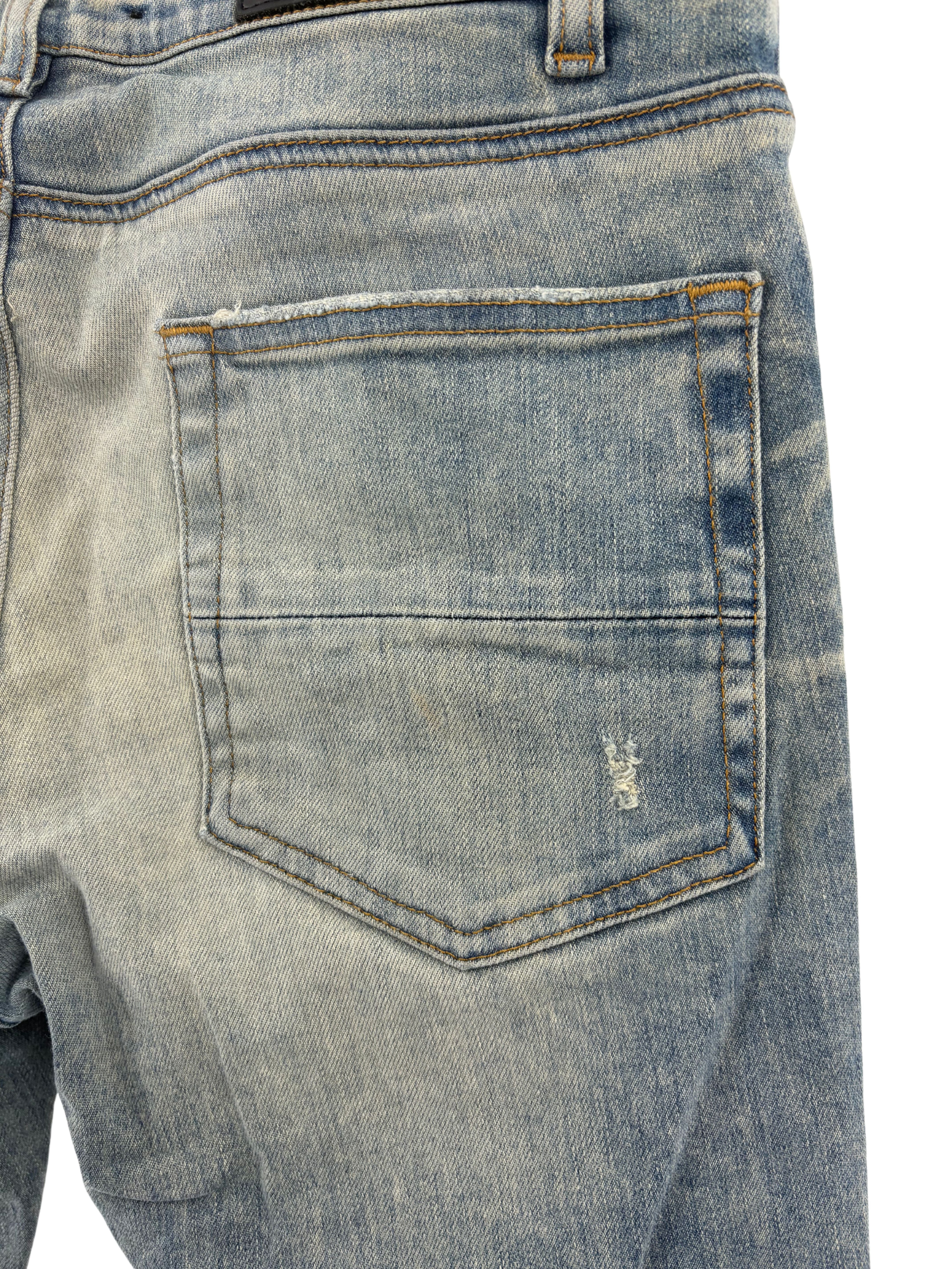 Amiri MX1 Distressed Jeans - Blue