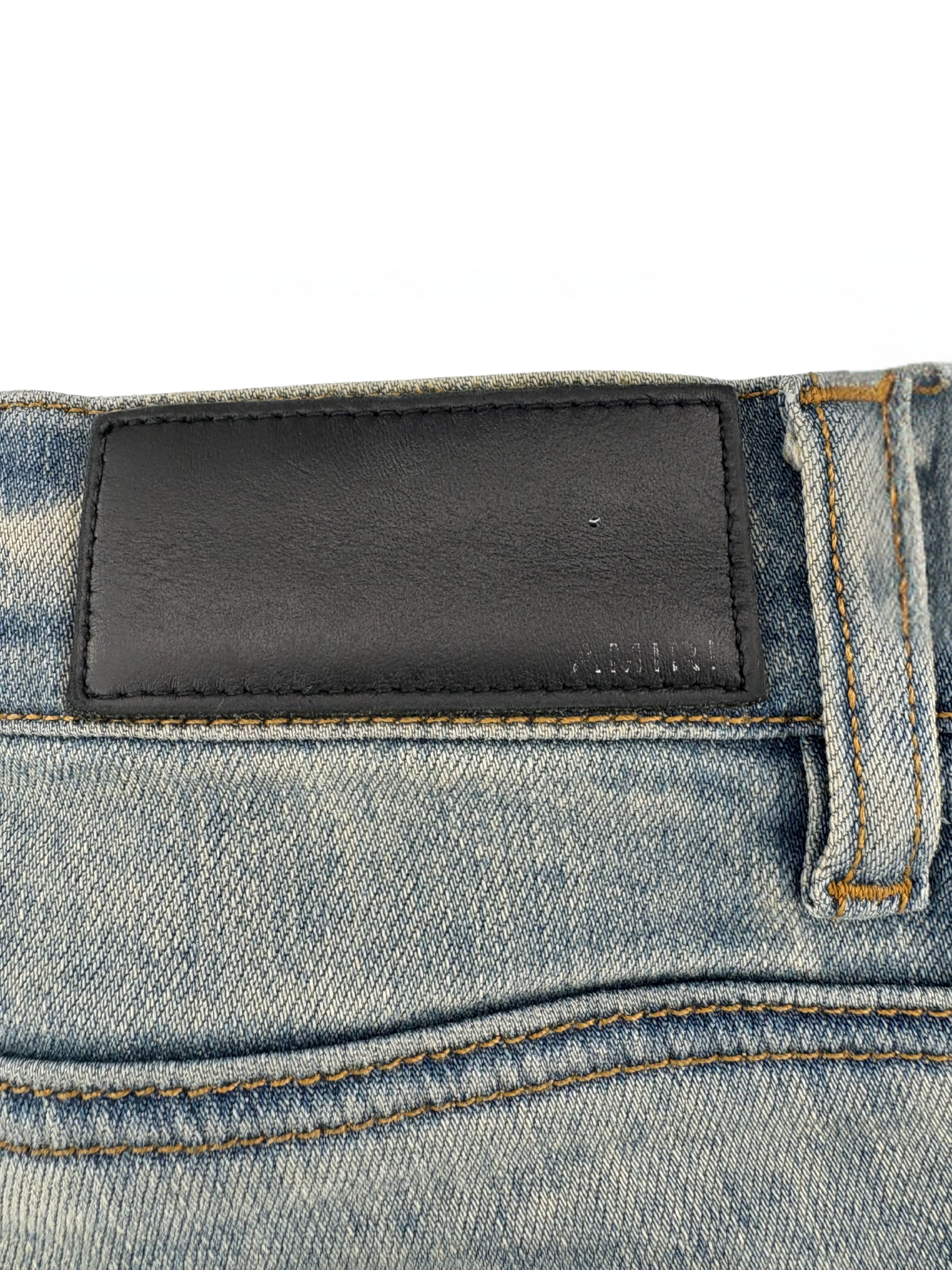 Amiri MX1 Distressed Jeans - Blue