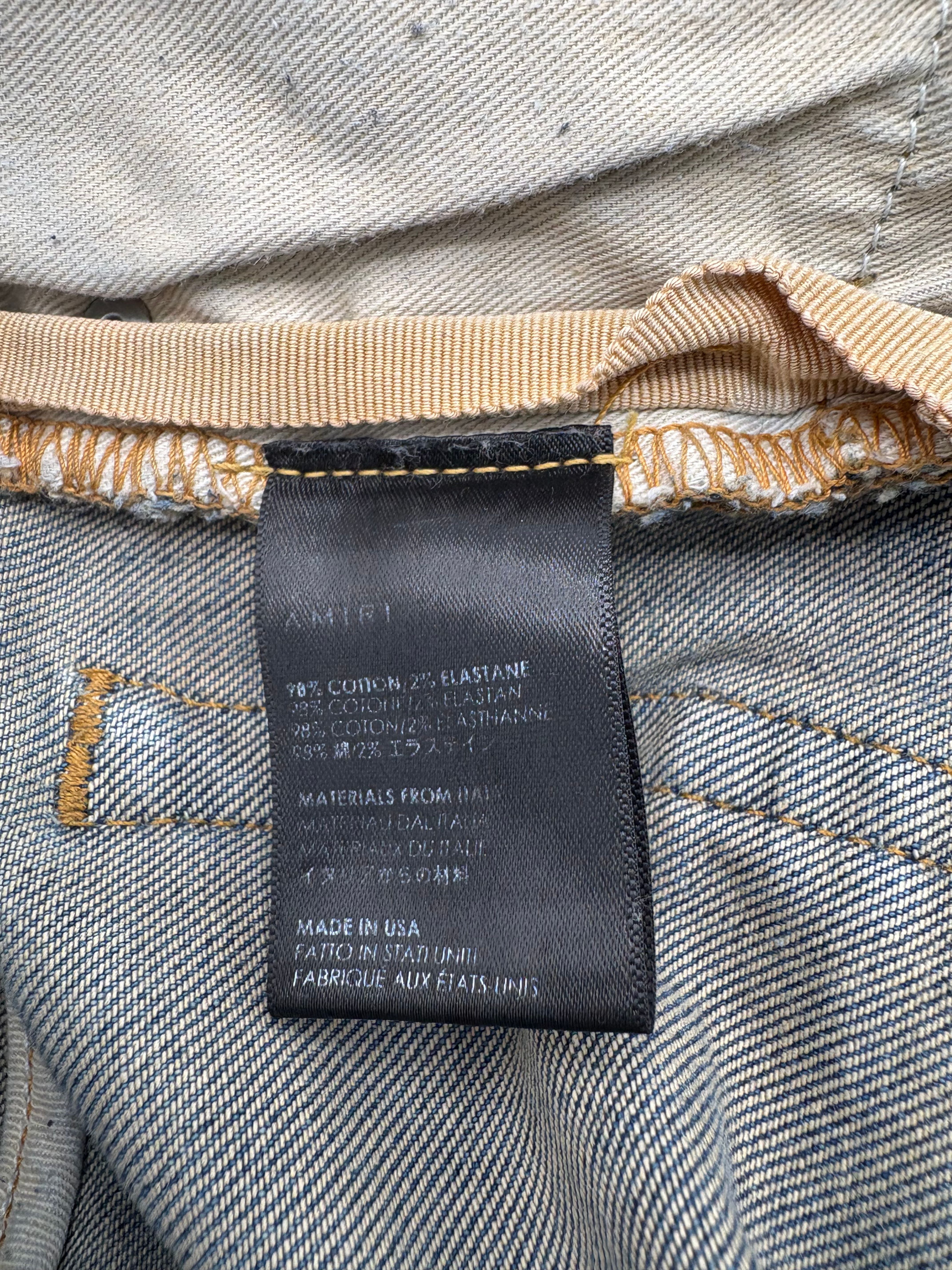 Amiri MX1 Distressed Jeans - Blue