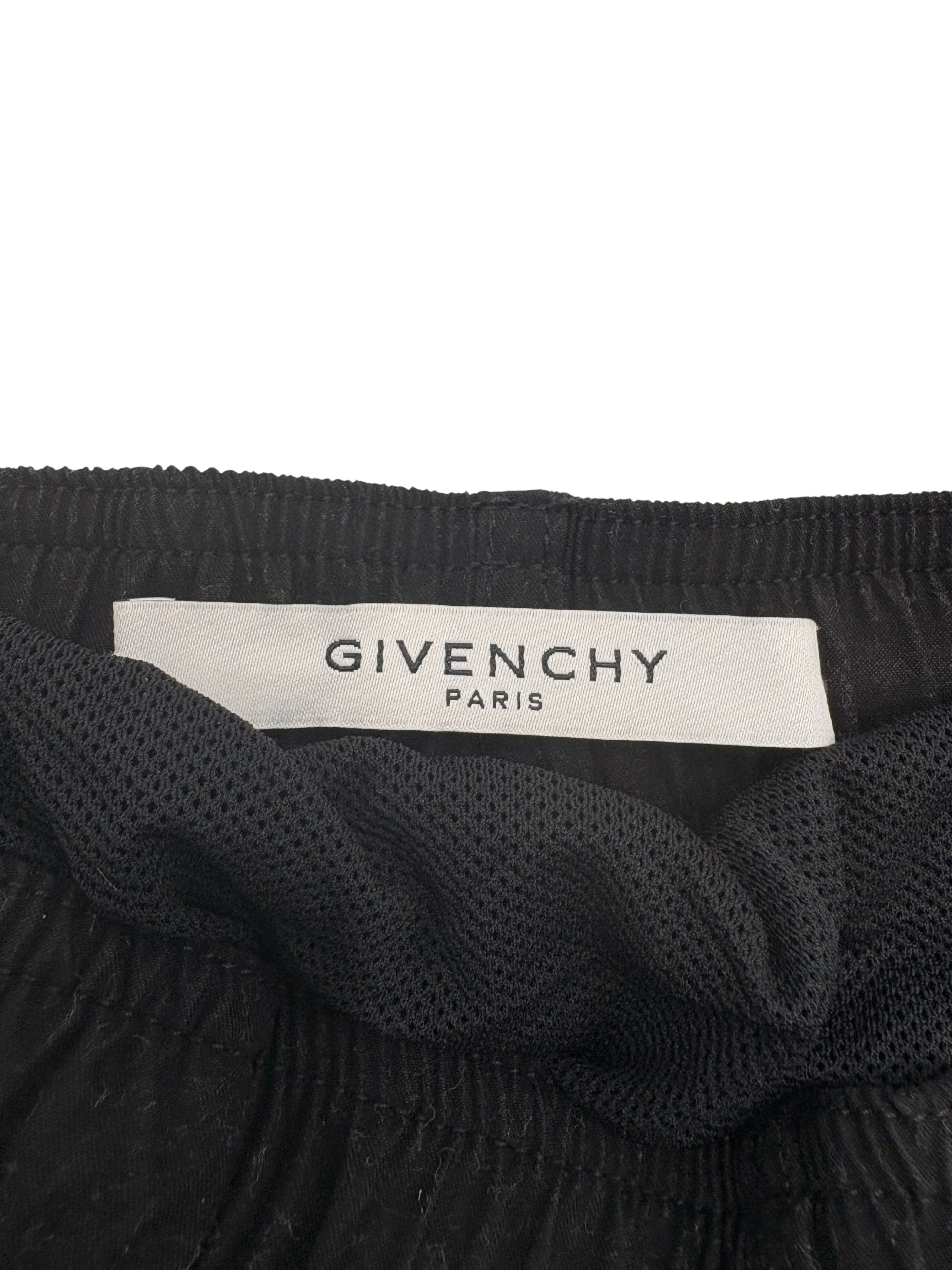 Givenchy Printed Logo Nylon Swimshorts - Black Givenchy
