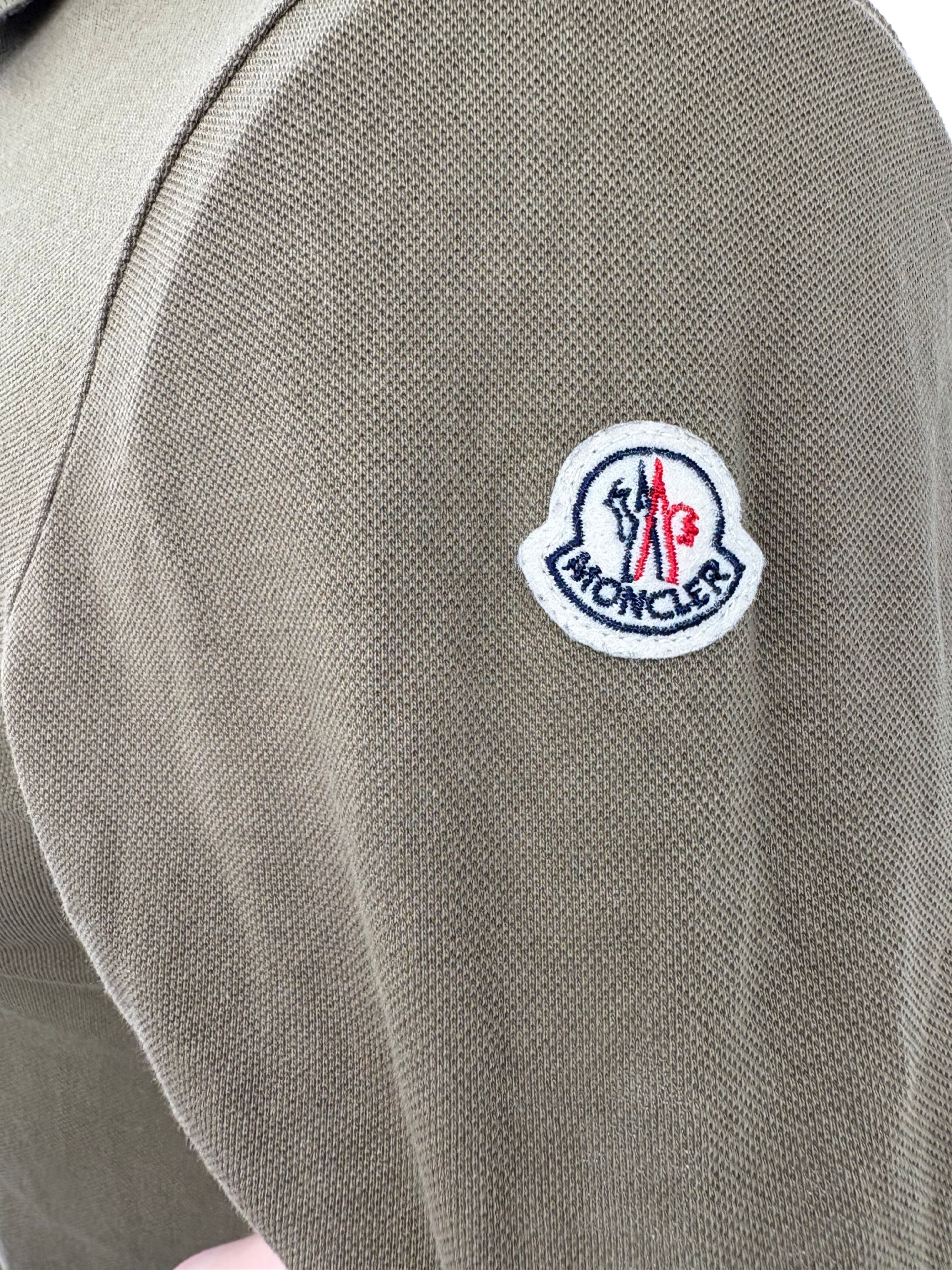 Moncler Maglia Logo Polo - Khaki Moncler