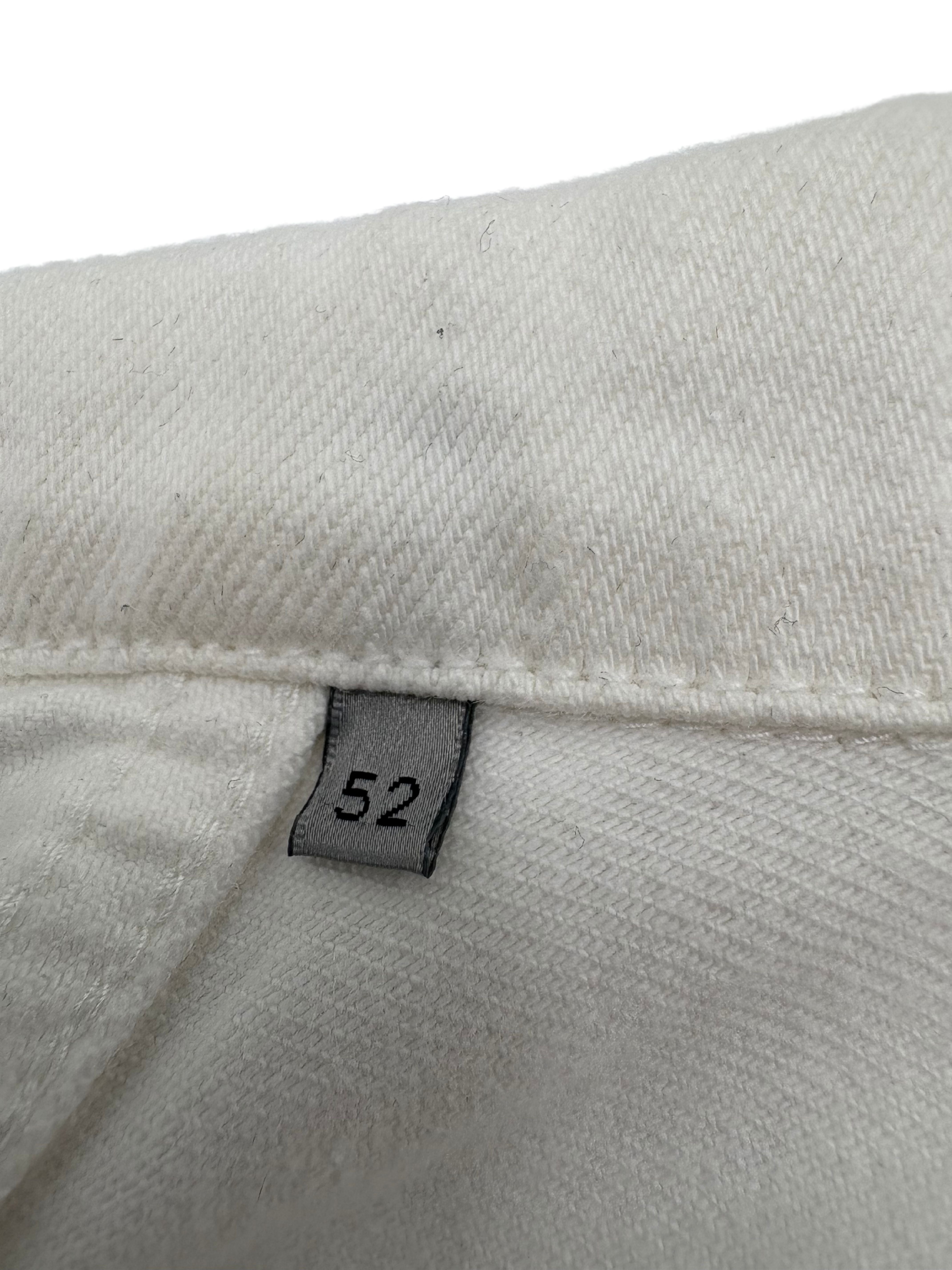 Dior White Denim Embroidered Logo Jacket  - White