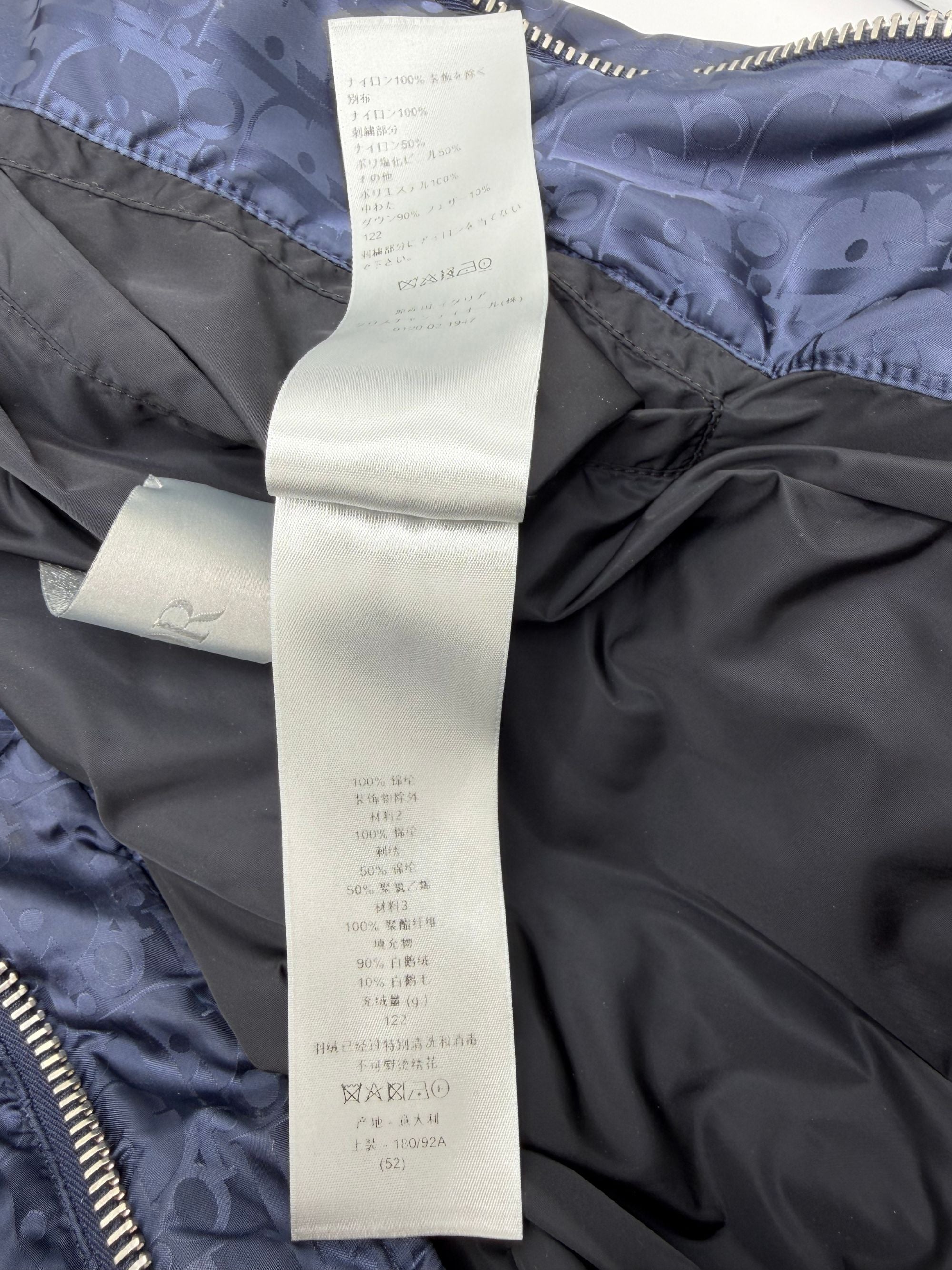 Dior Oblique Jacquard Down Jacket