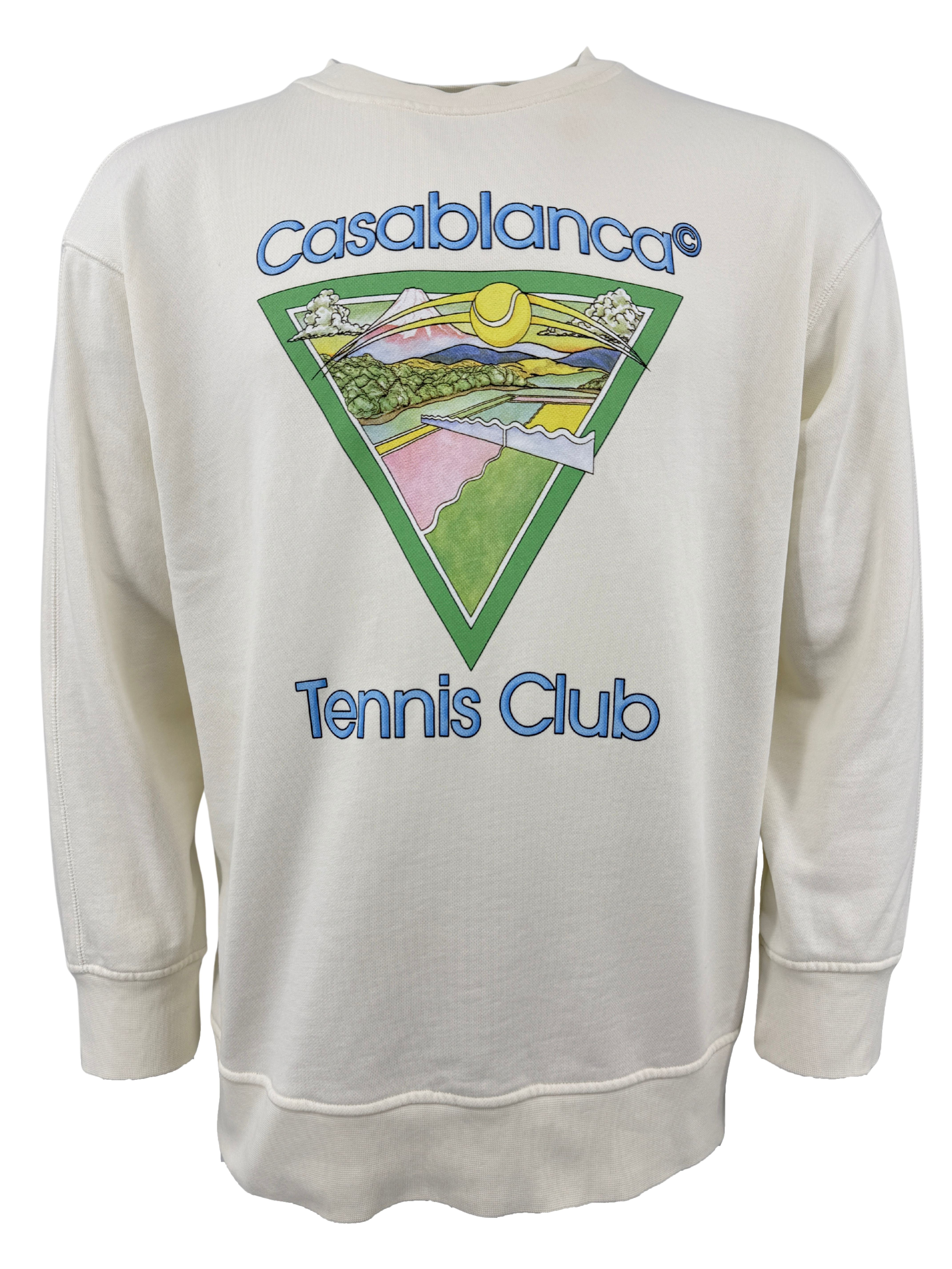Casablanca Tennis Club Icon Graphic-print Sweatshirt - White Casablanca