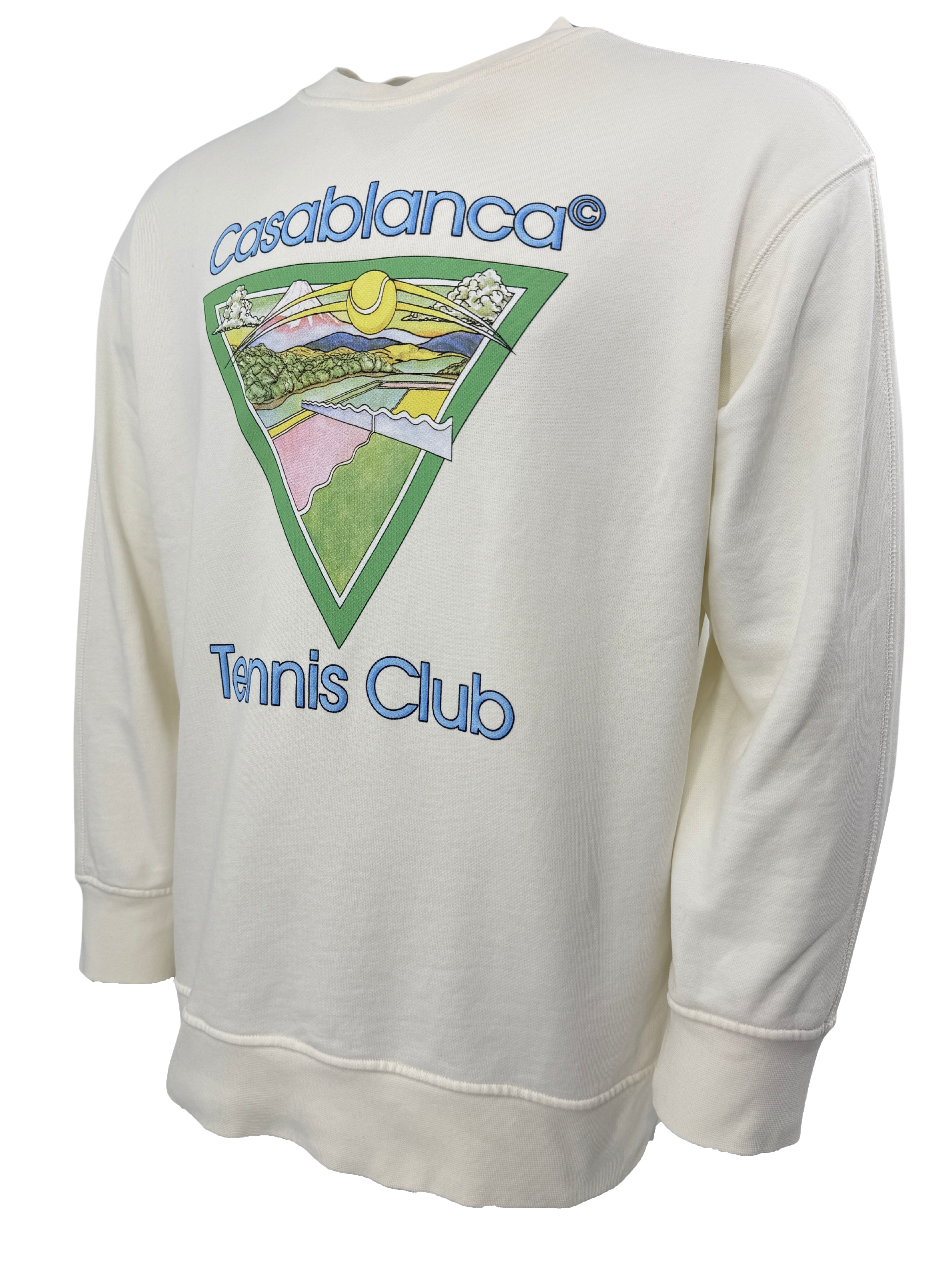 Casablanca Tennis Club Icon Graphic-print Sweatshirt - White Casablanca