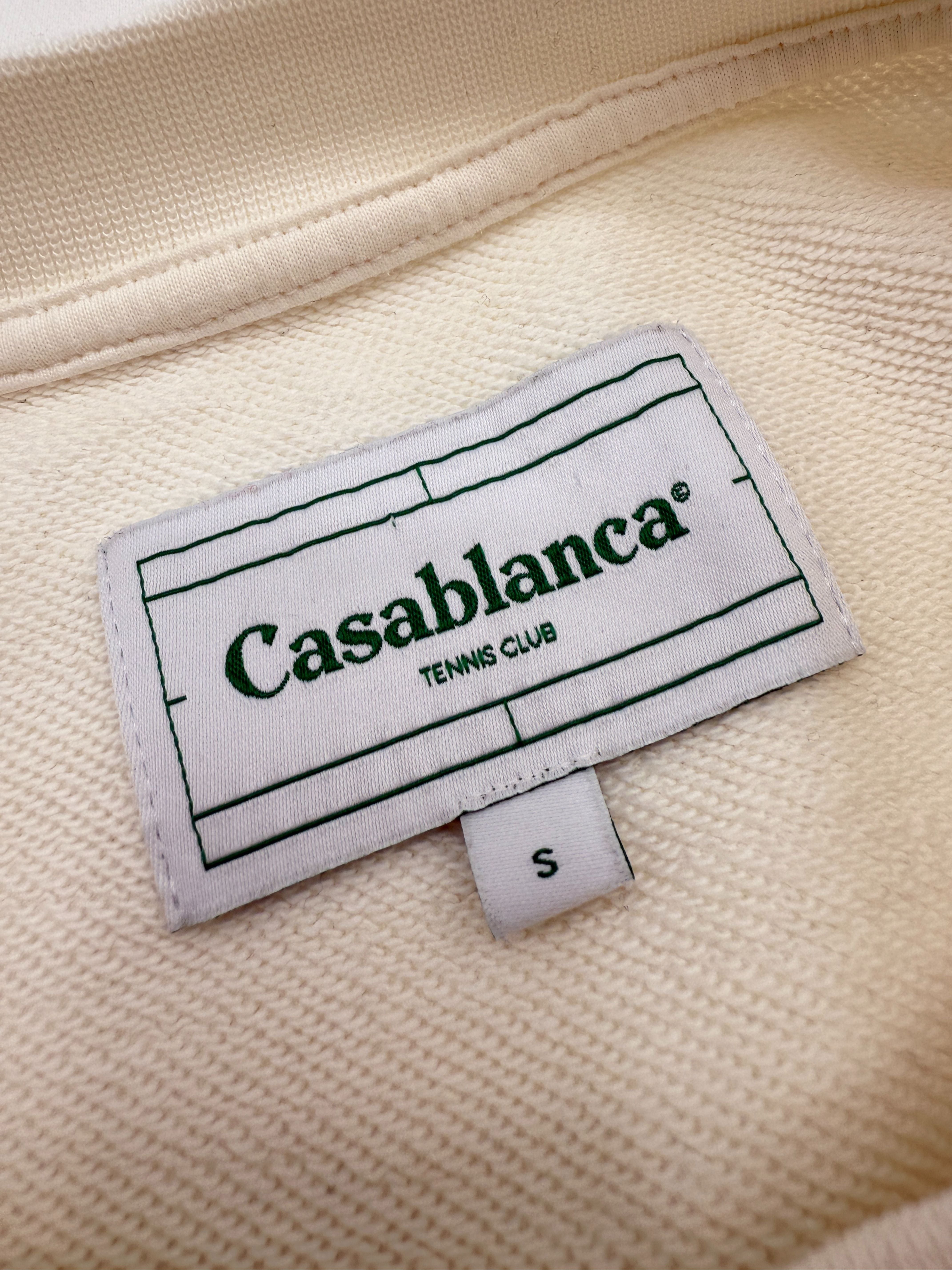 Casablanca Tennis Club Icon Graphic-print Sweatshirt - White Casablanca