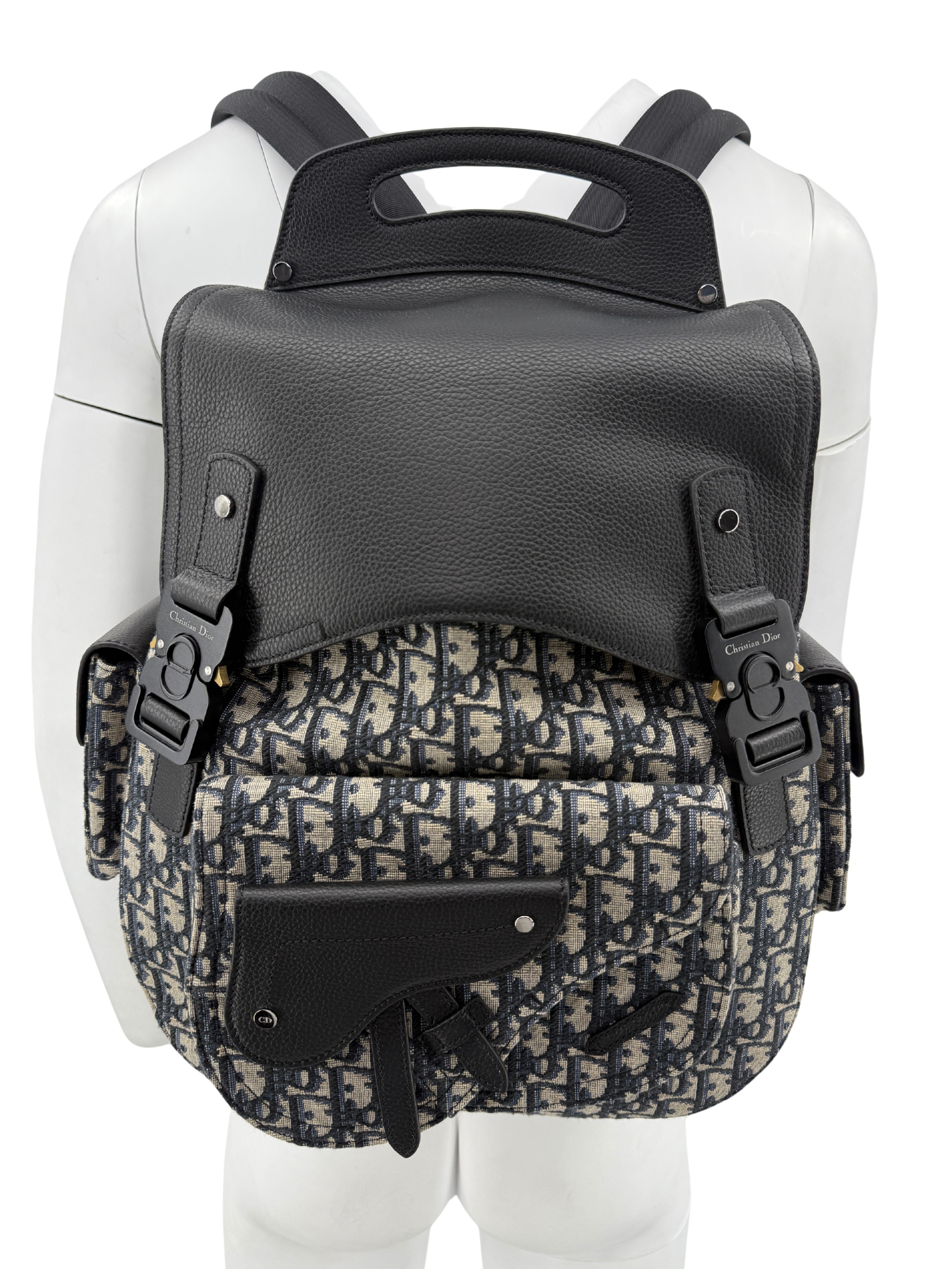 Dior Oblique Jacquard Gallop Backpack - Black (Unused)