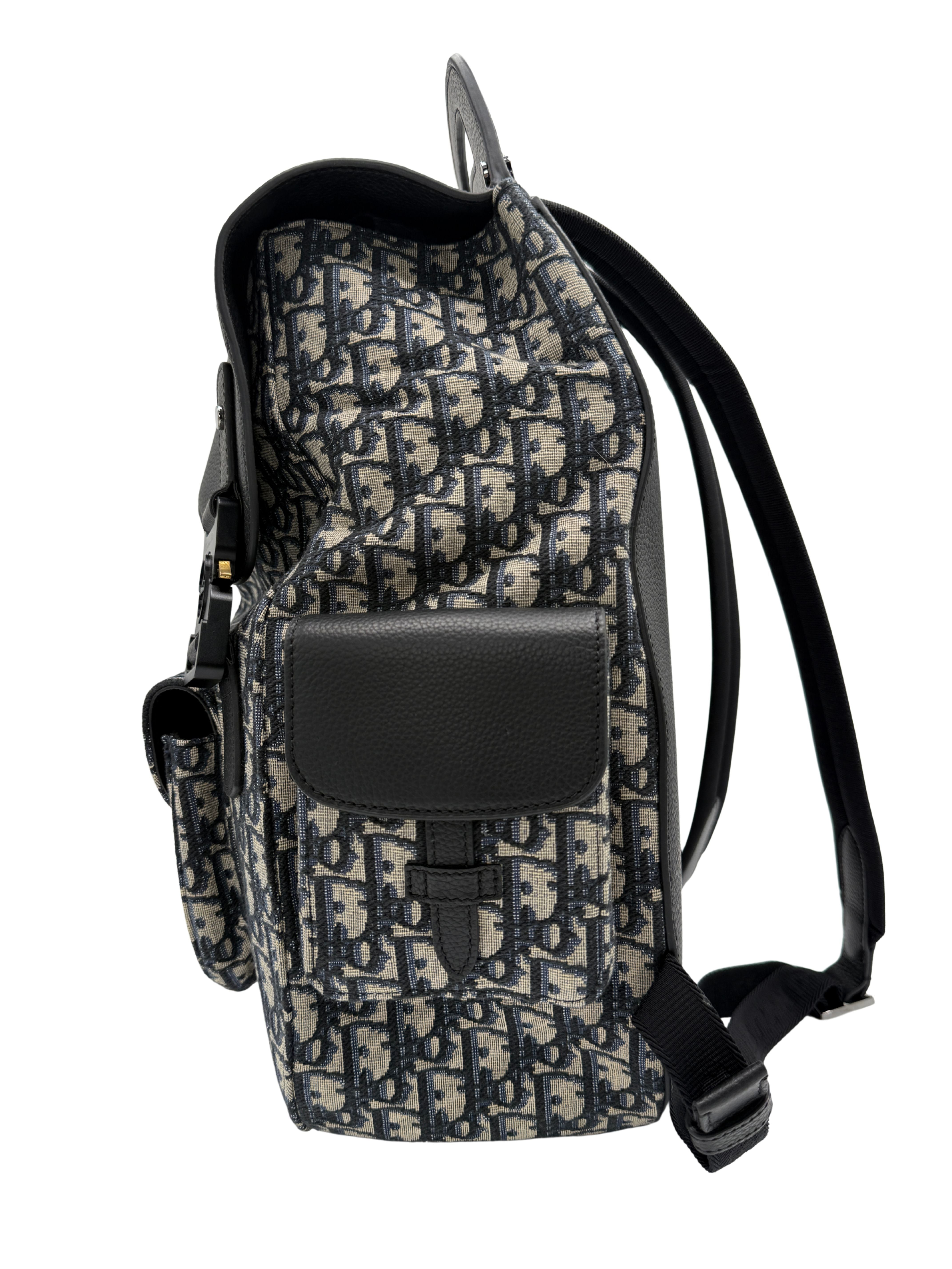 Dior Oblique Jacquard Gallop Backpack - Black (Unused)