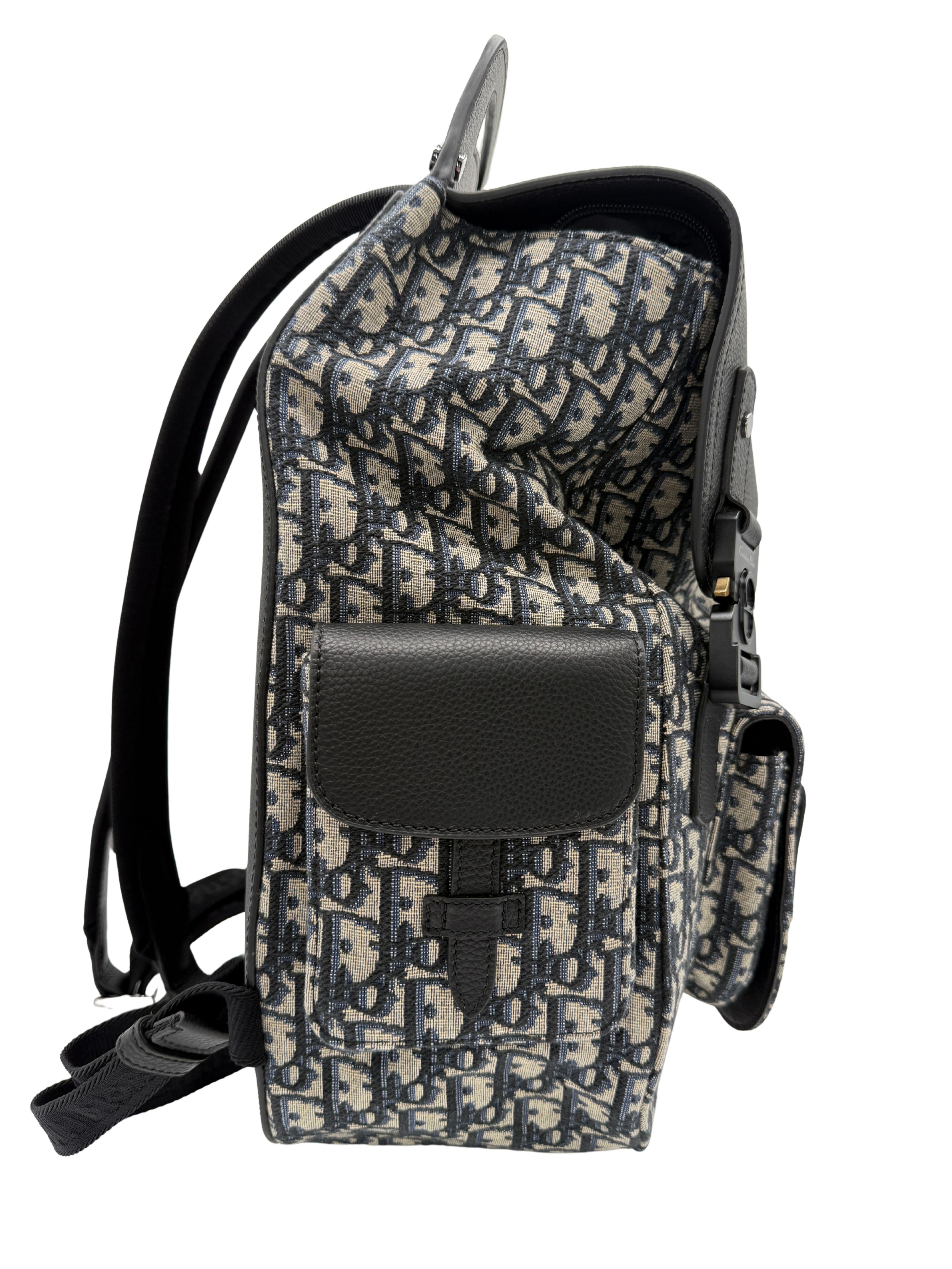 Dior Oblique Jacquard Gallop Backpack - Black (Unused)