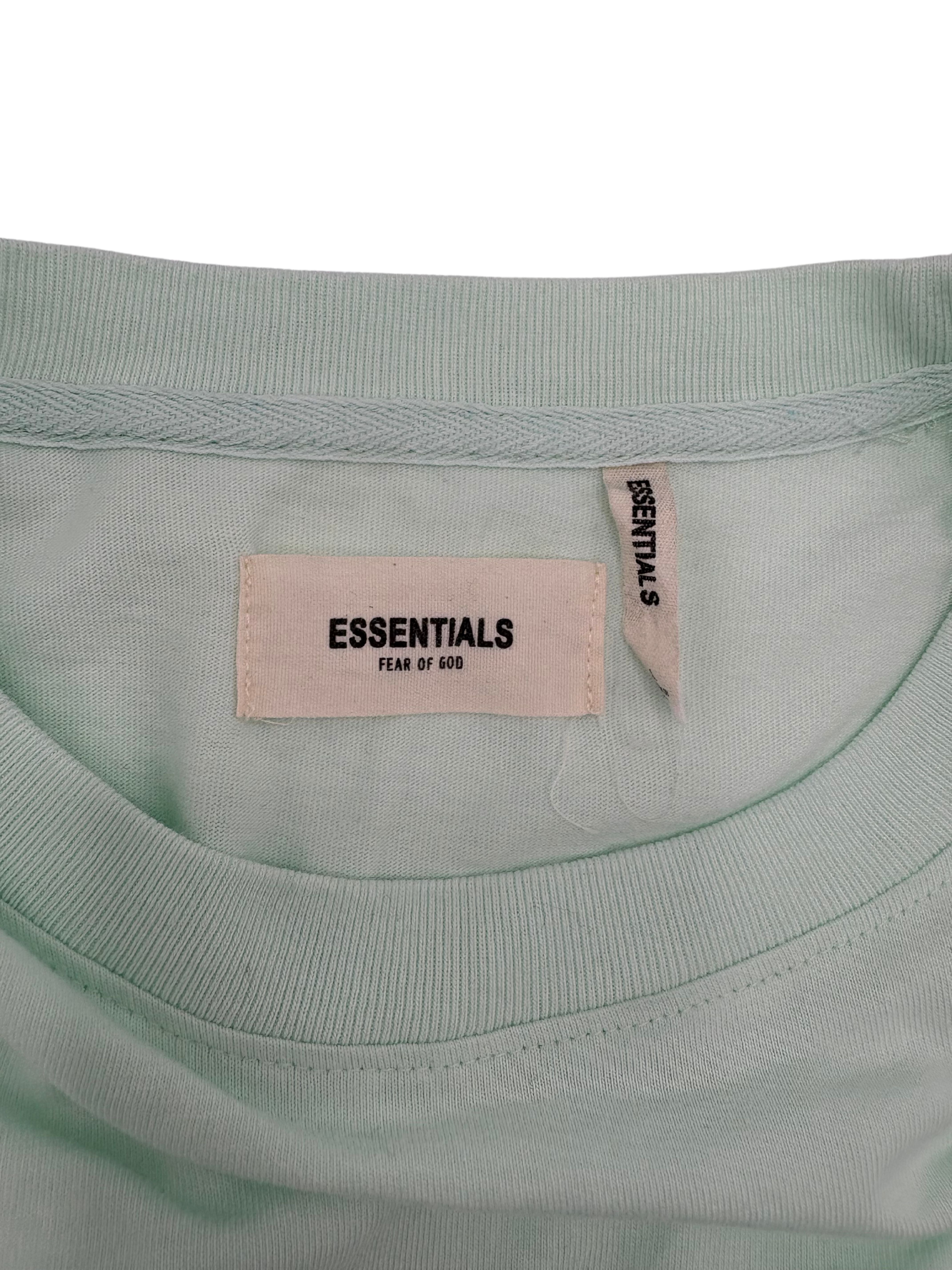 Essentials Fear Of God Boxy Long Sleeve Tee - Green Essentials