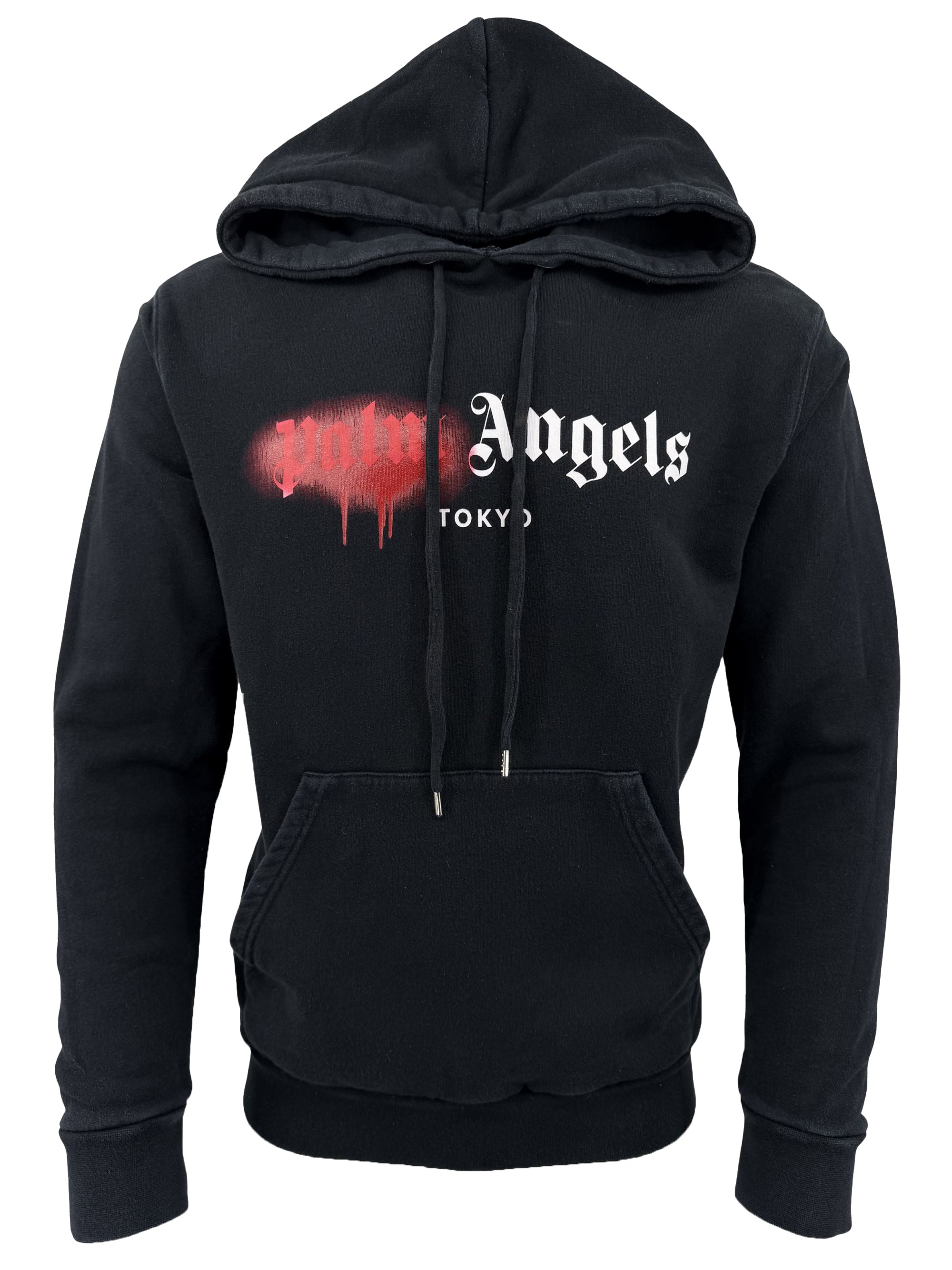Palm Angels Spray Tokyo Hoodie - Black Palm Angels