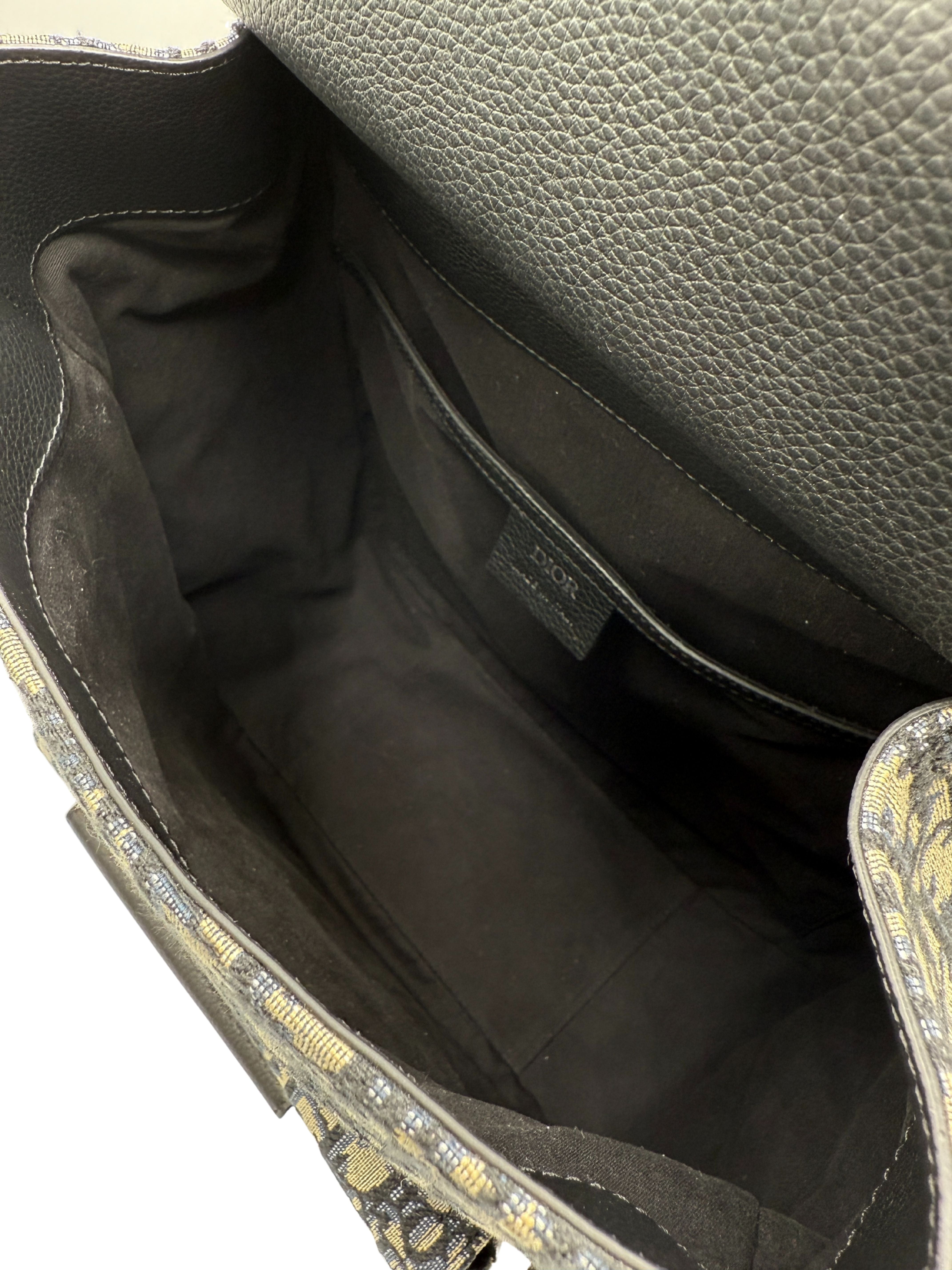 Dior Oblique Jacquard Gallop Backpack - Black (Unused)