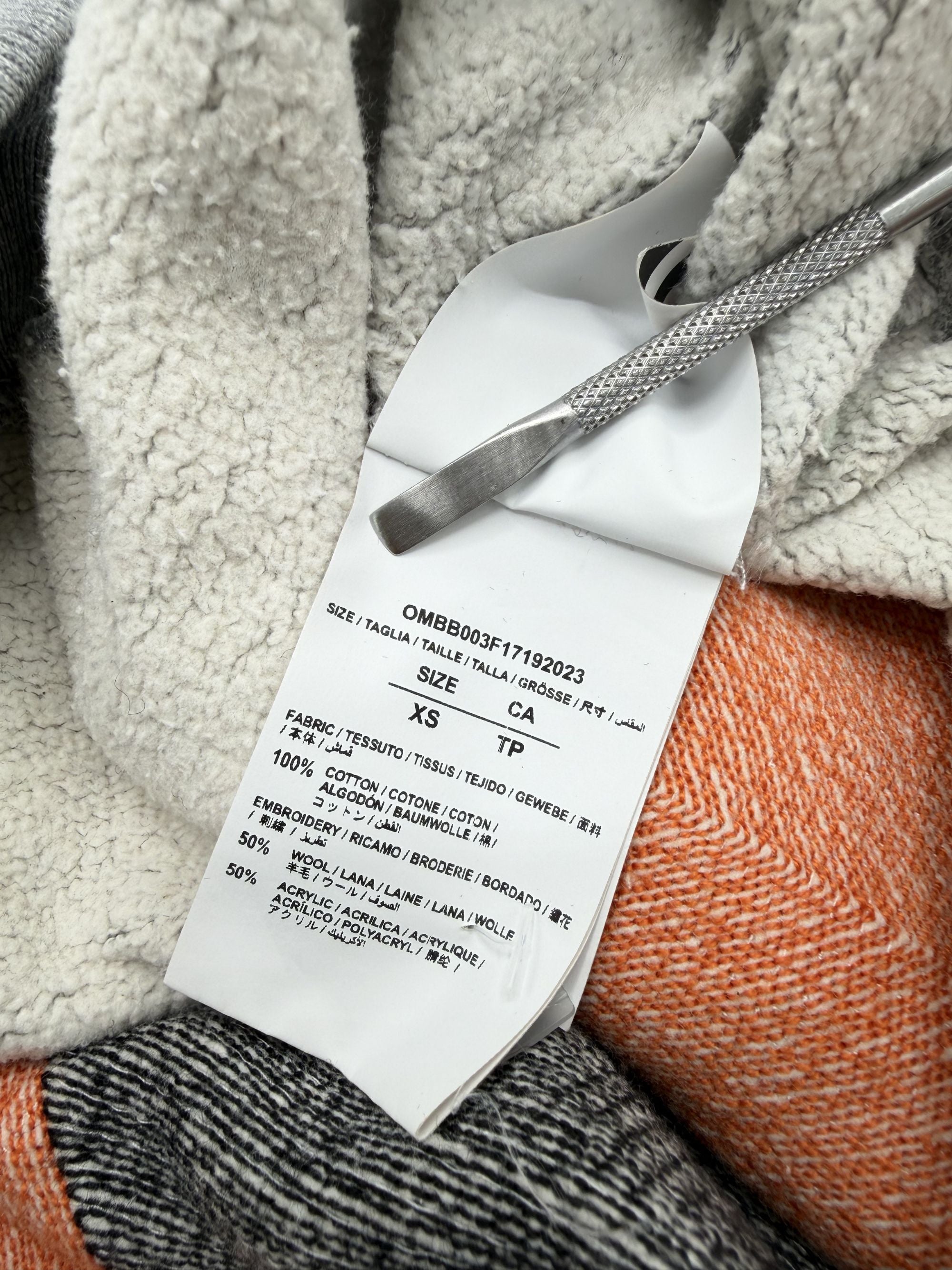 Off White 'Seeing Things' Arrows Hoodie - Grey Off-White