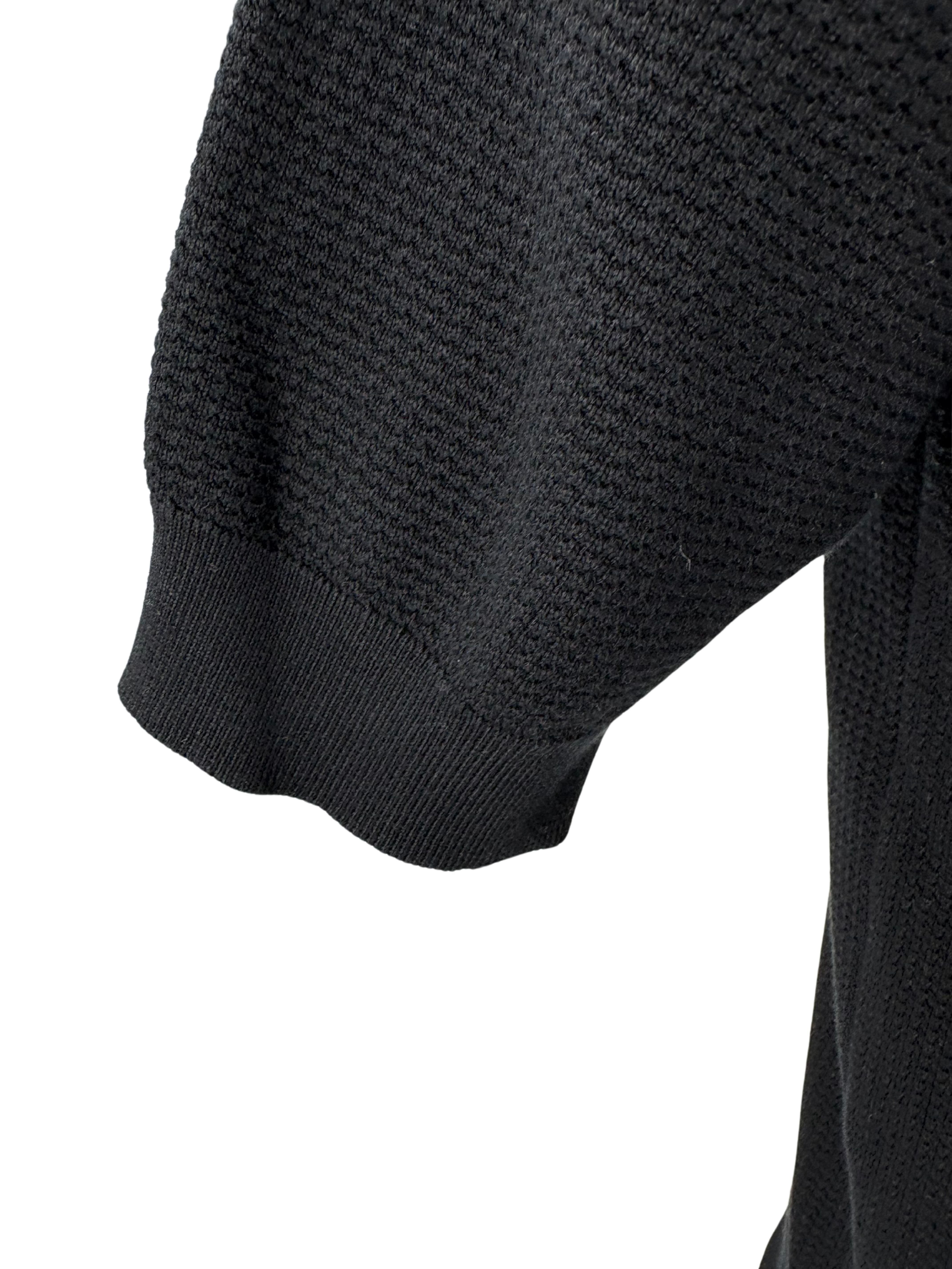 Dolce & Gabbana Embroidered Logo Knitted Polo Shirt - Black Dolce & Gabbana