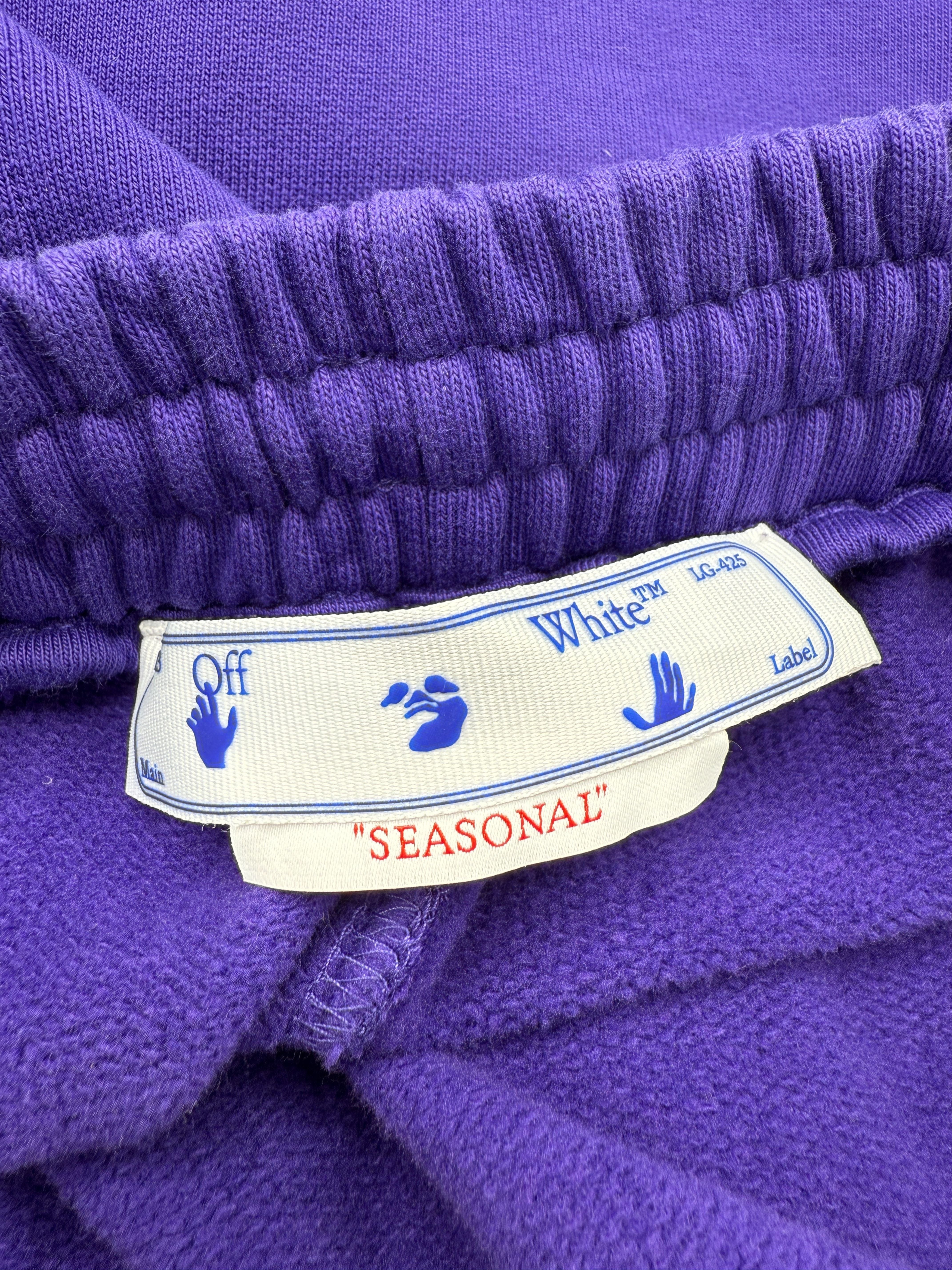 Off-White Opposite Arrow Skate Sweat Shorts - Purple (Unused) Off-White