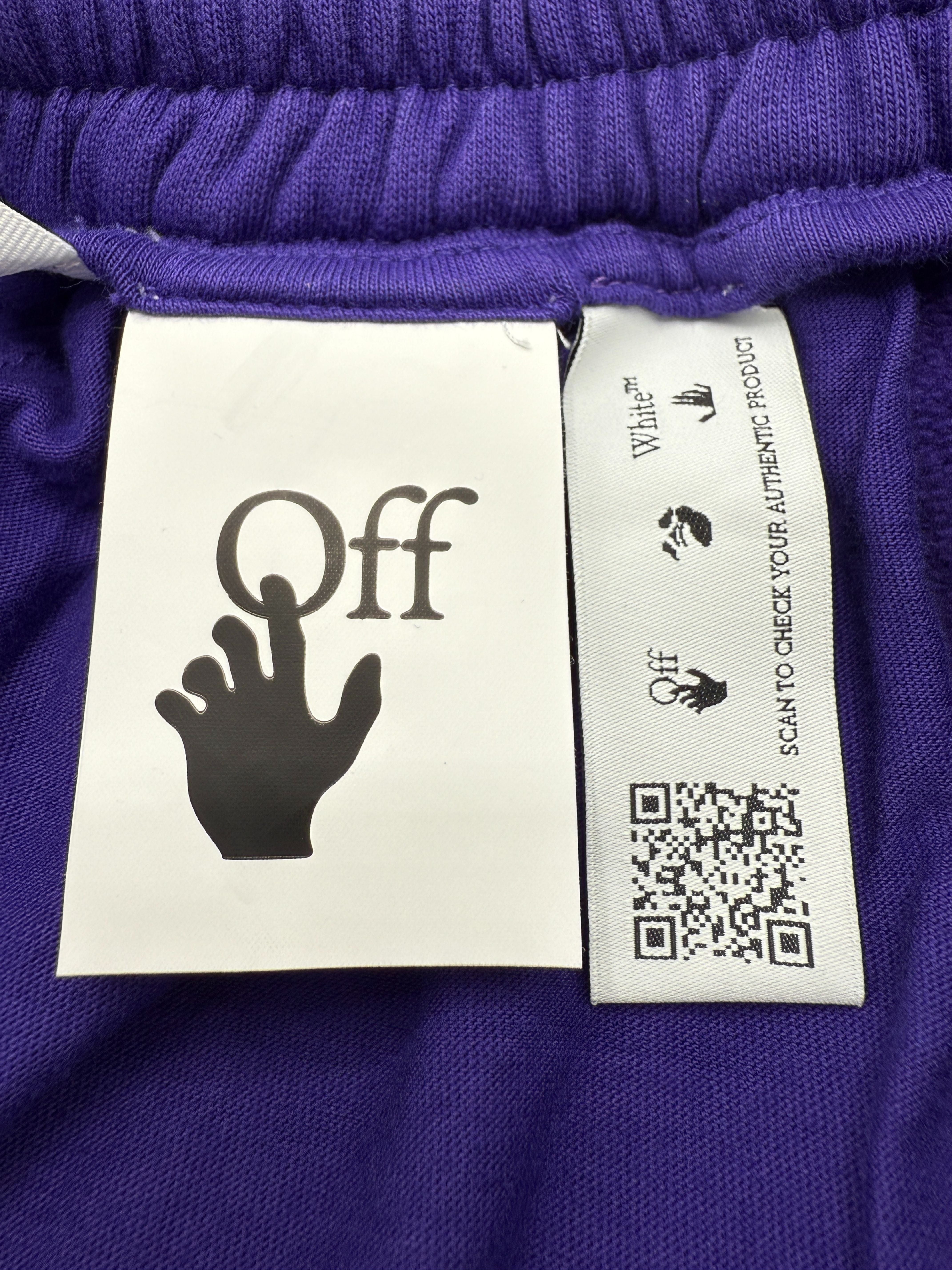 Off-White Opposite Arrow Skate Sweat Shorts - Purple (Unused) Off-White