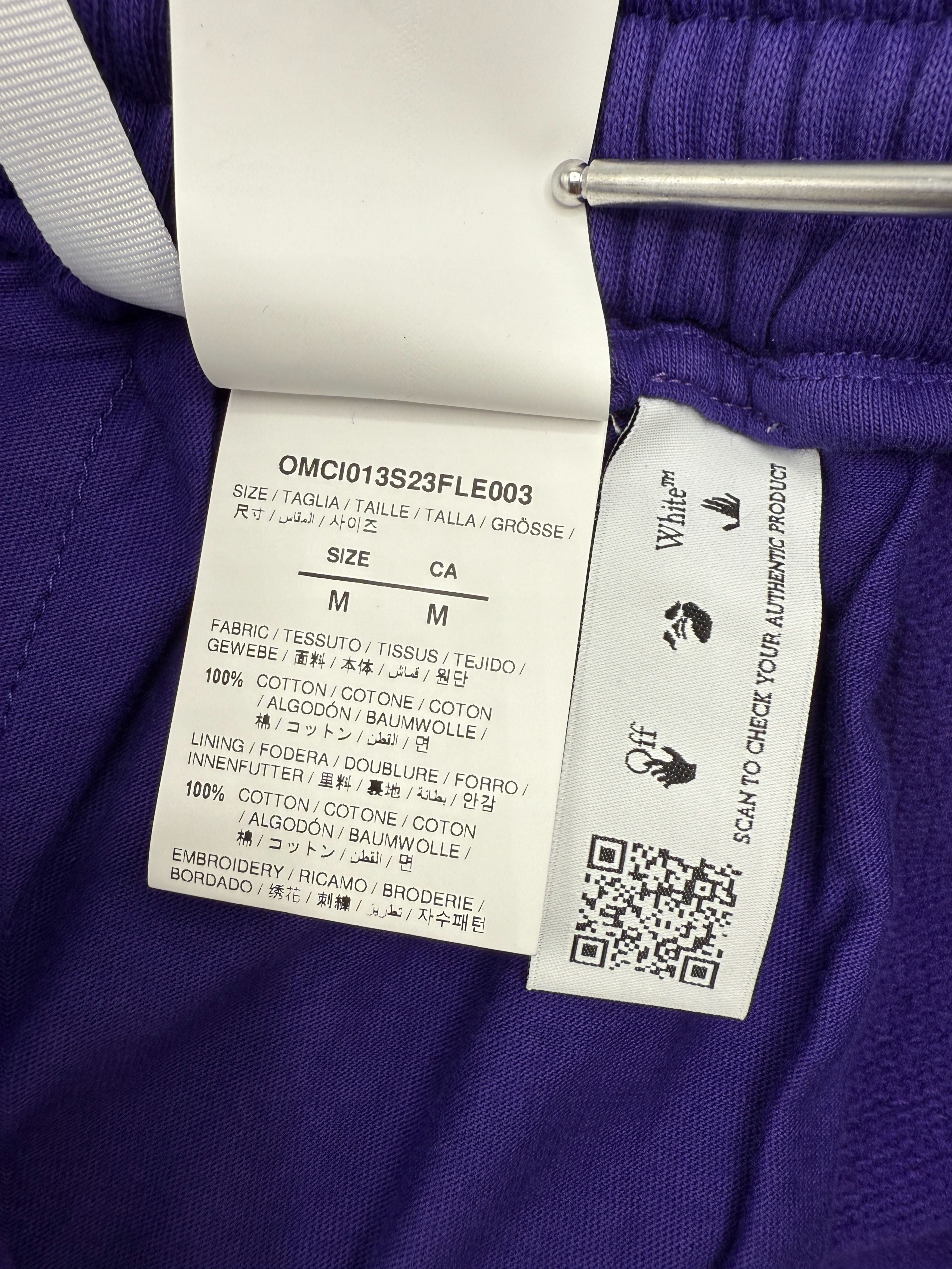 Off-White Opposite Arrow Skate Sweat Shorts - Purple (Unused) Off-White