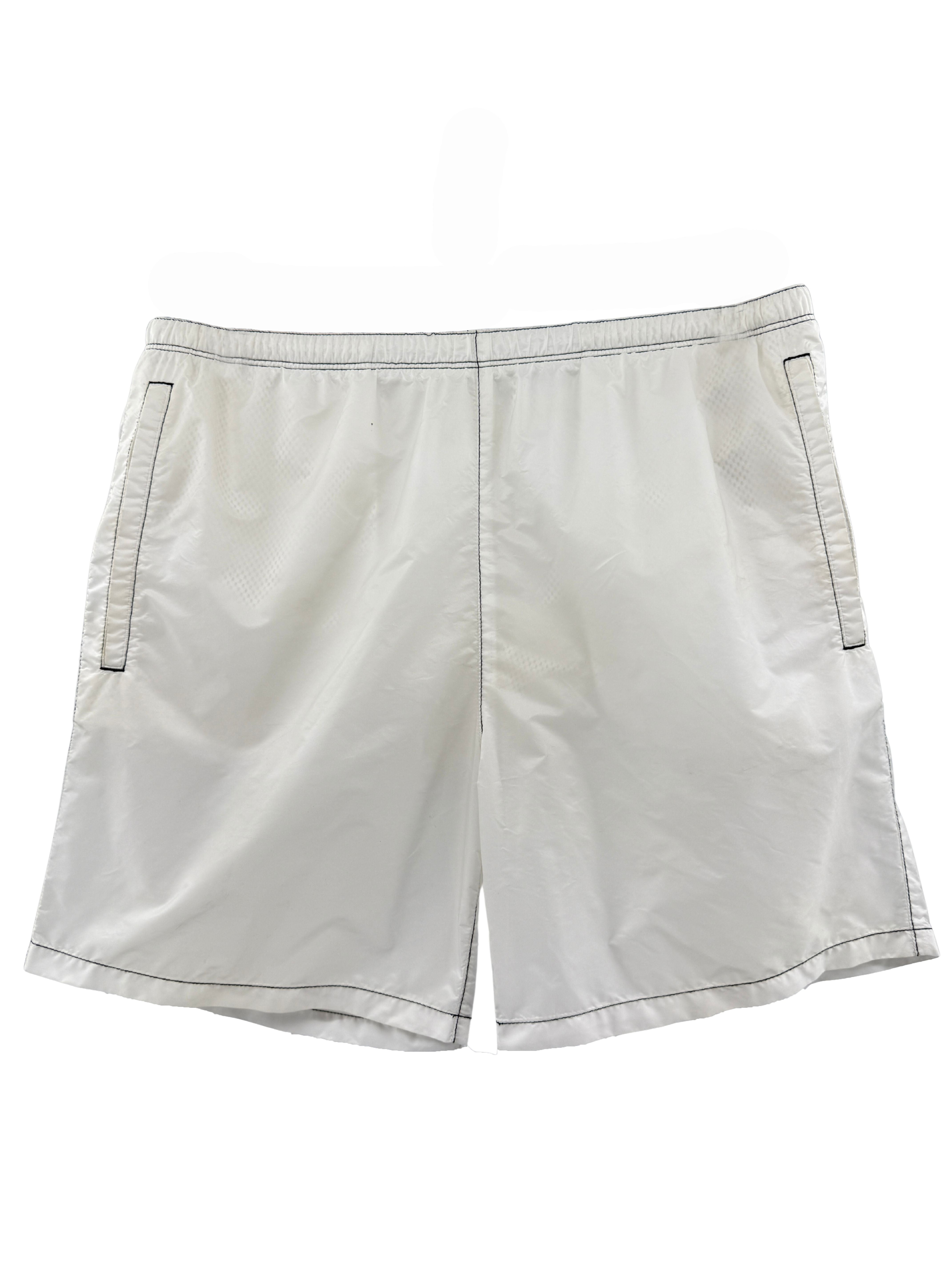 Prada Re-Nylon Swim Shorts - White