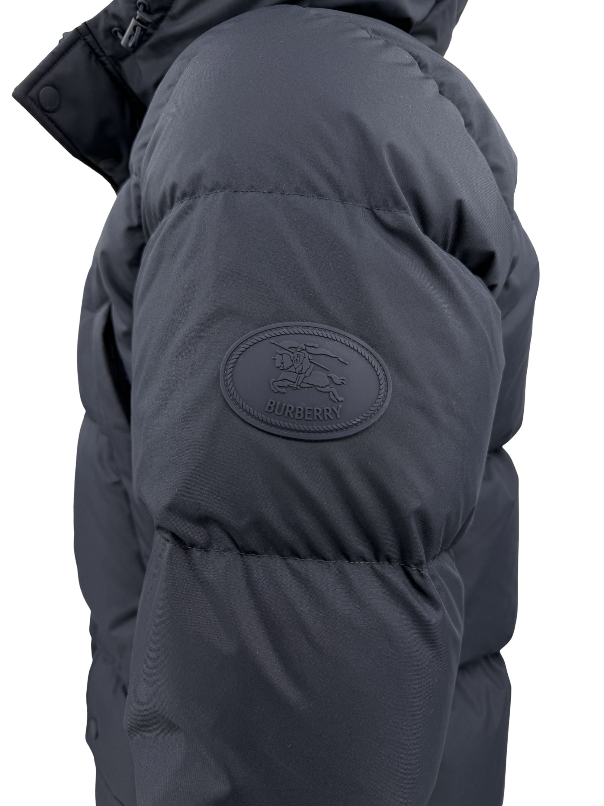 Burberry Hooded Down Jacket - Navy Burberry