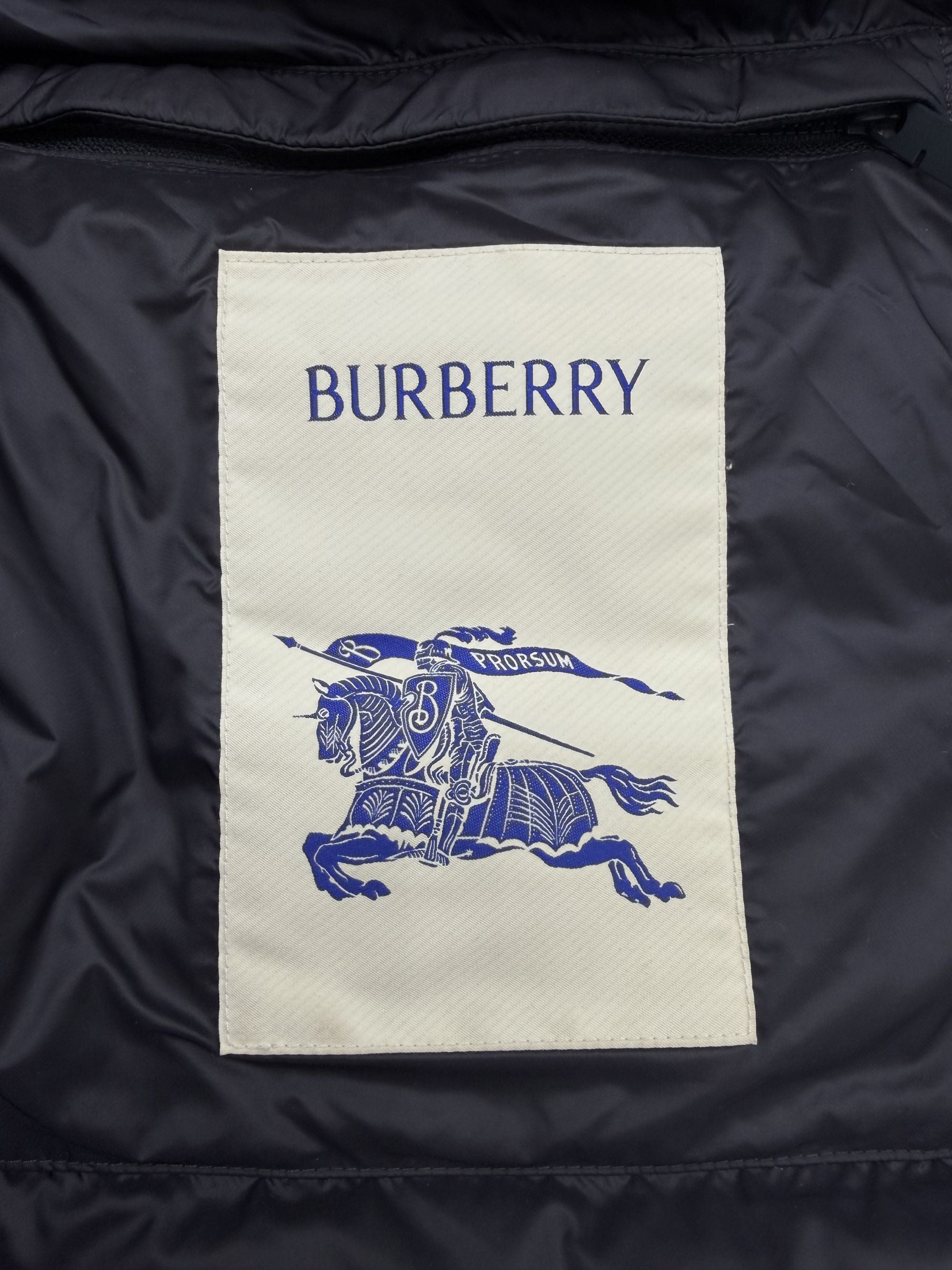 Burberry Hooded Down Jacket - Navy Burberry