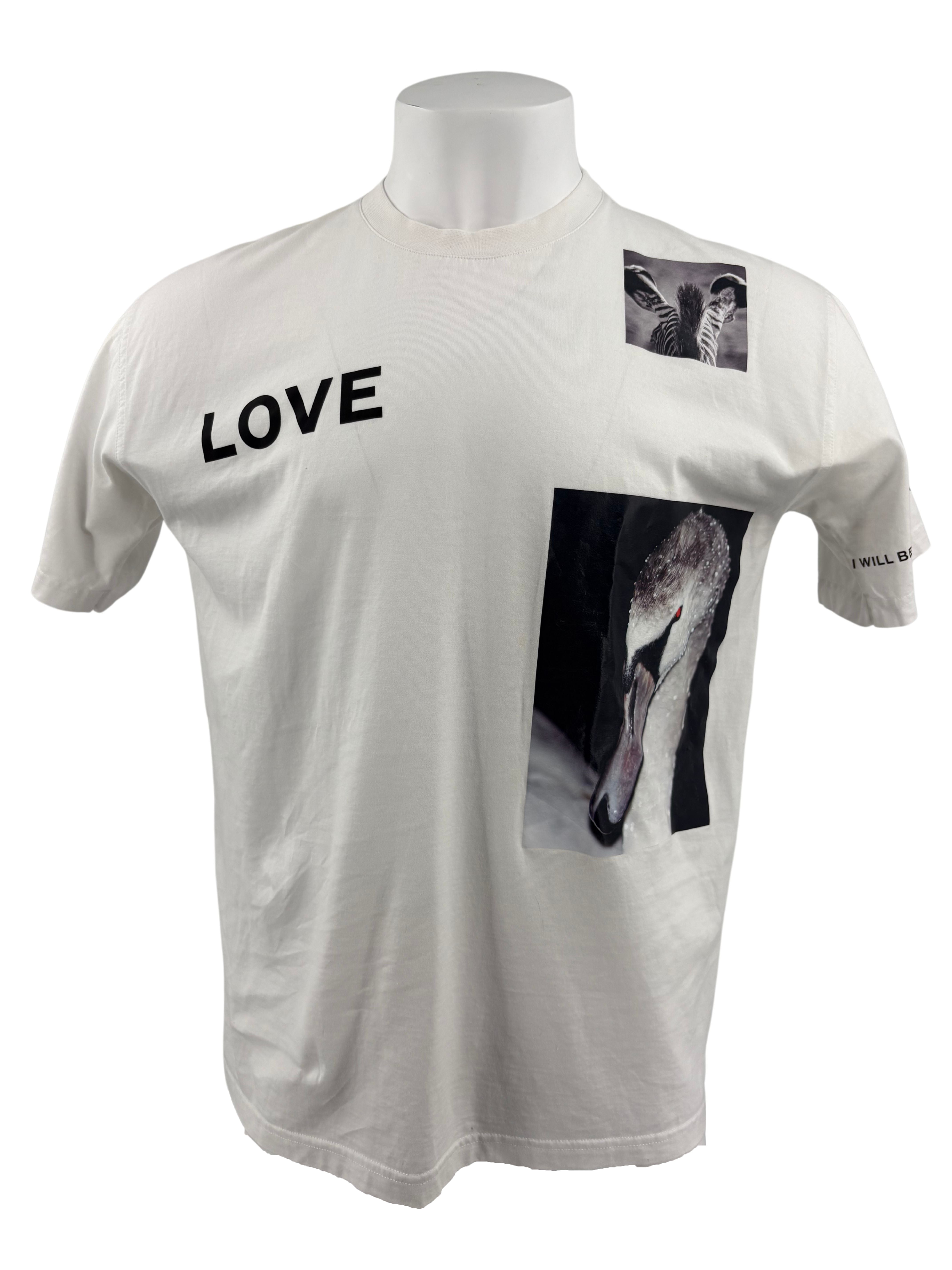 Burberry 'LOVE' Photo Graphic T-Shirt - White Burberry