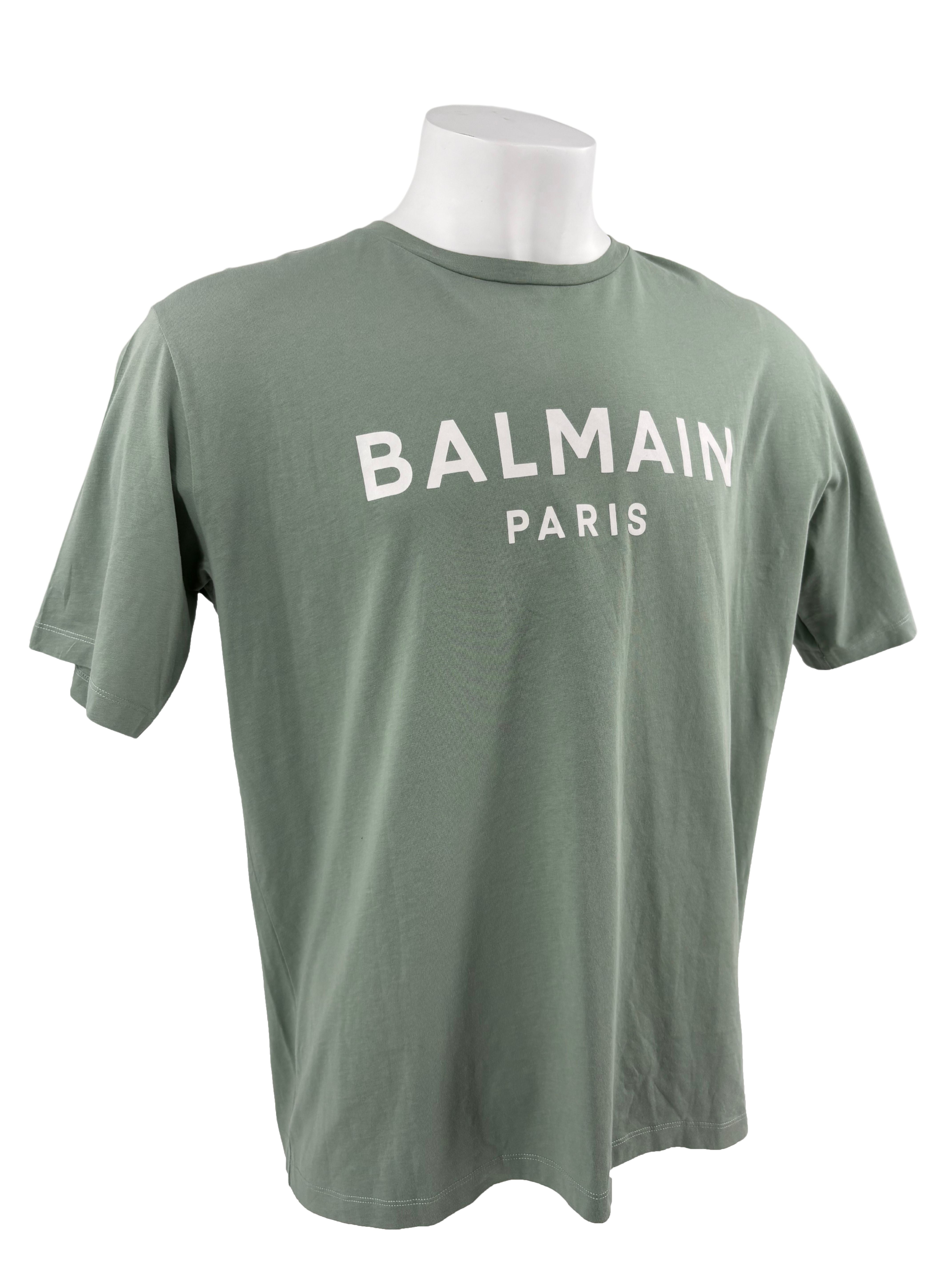 Balmain Logo T-Shirt - Green Balmain