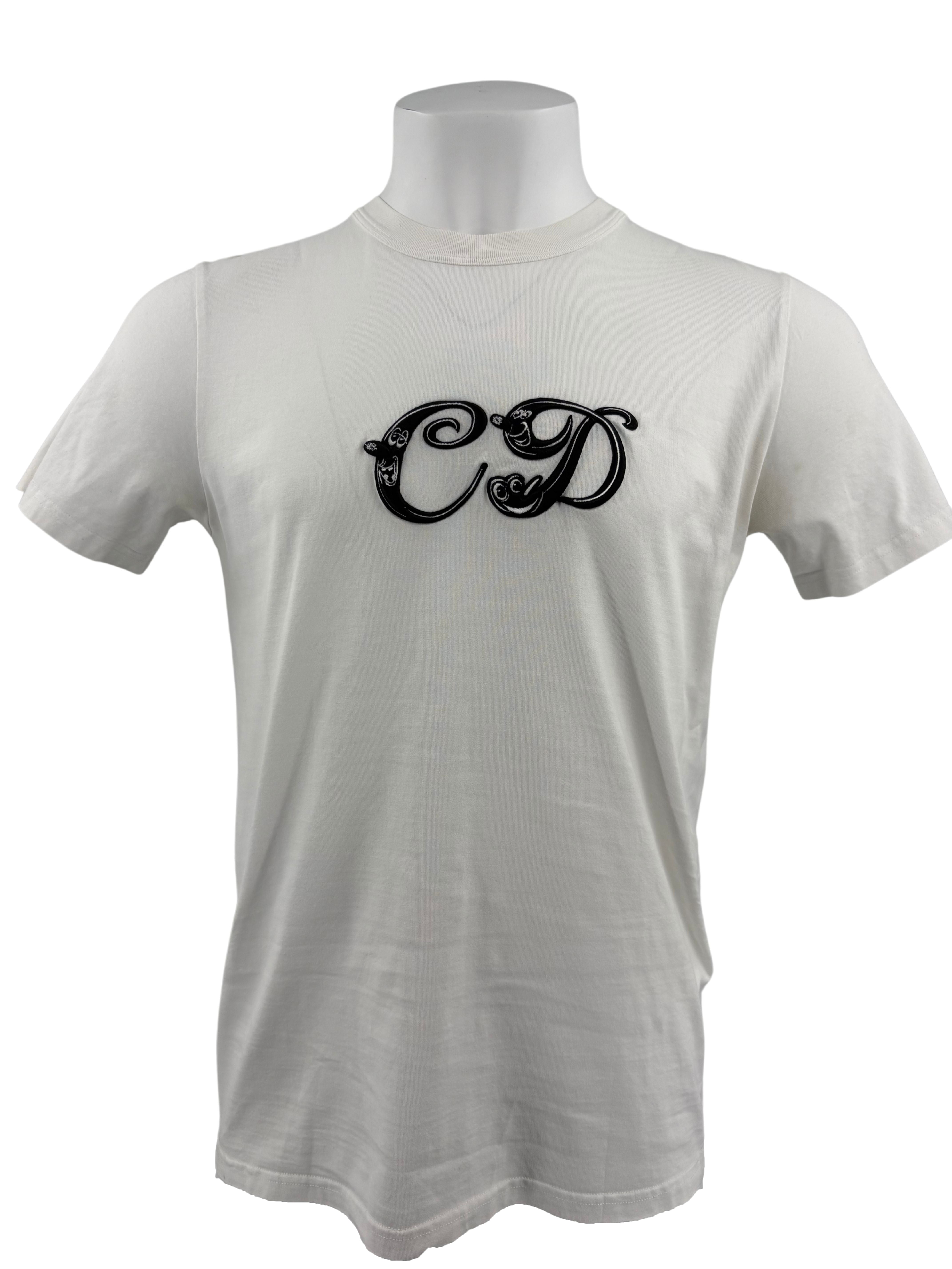 Dior X Kenny Scharf Embroidered Logo T-shirt - White Dior