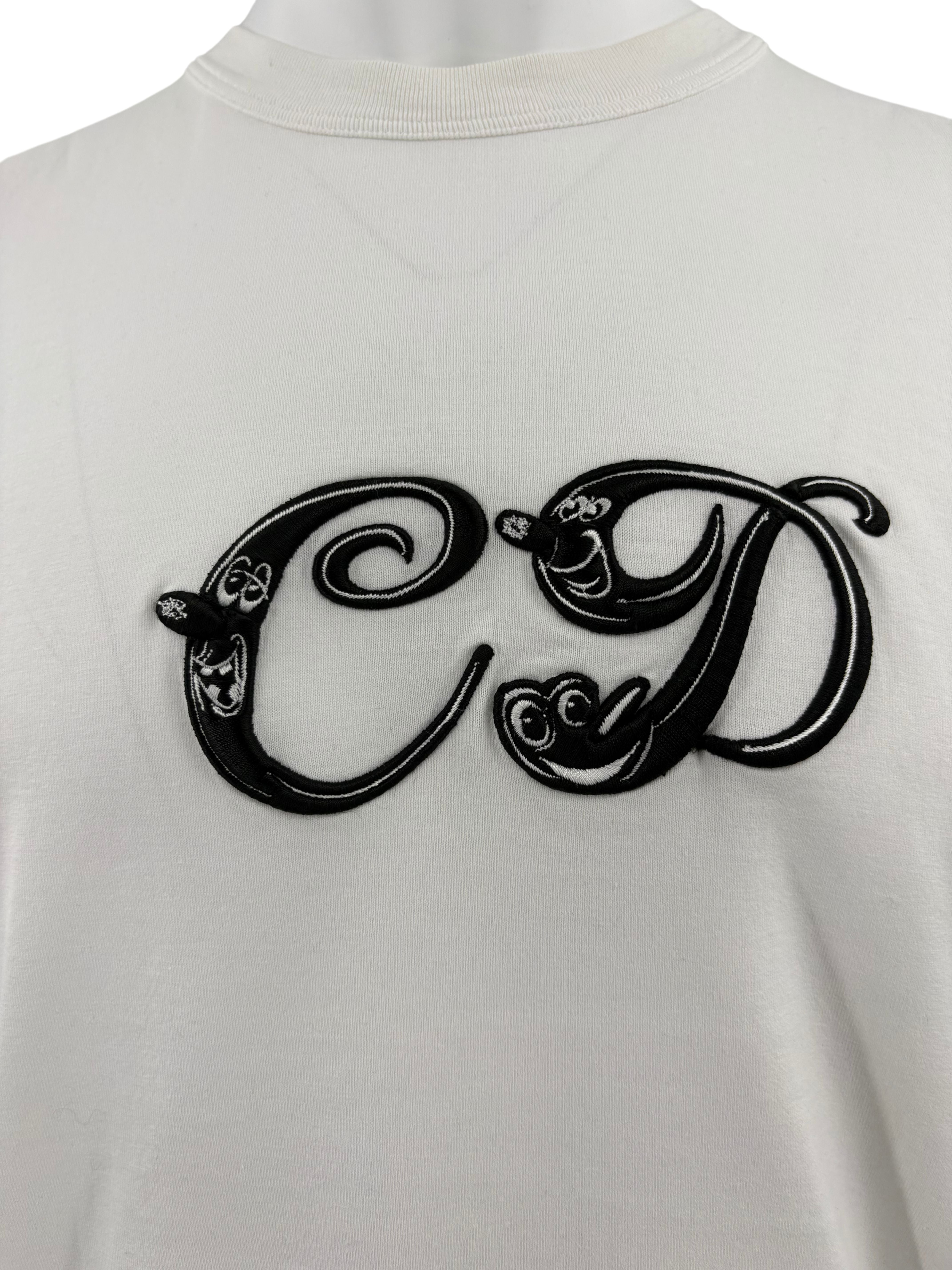 Dior X Kenny Scharf Embroidered Logo T-shirt - White Dior