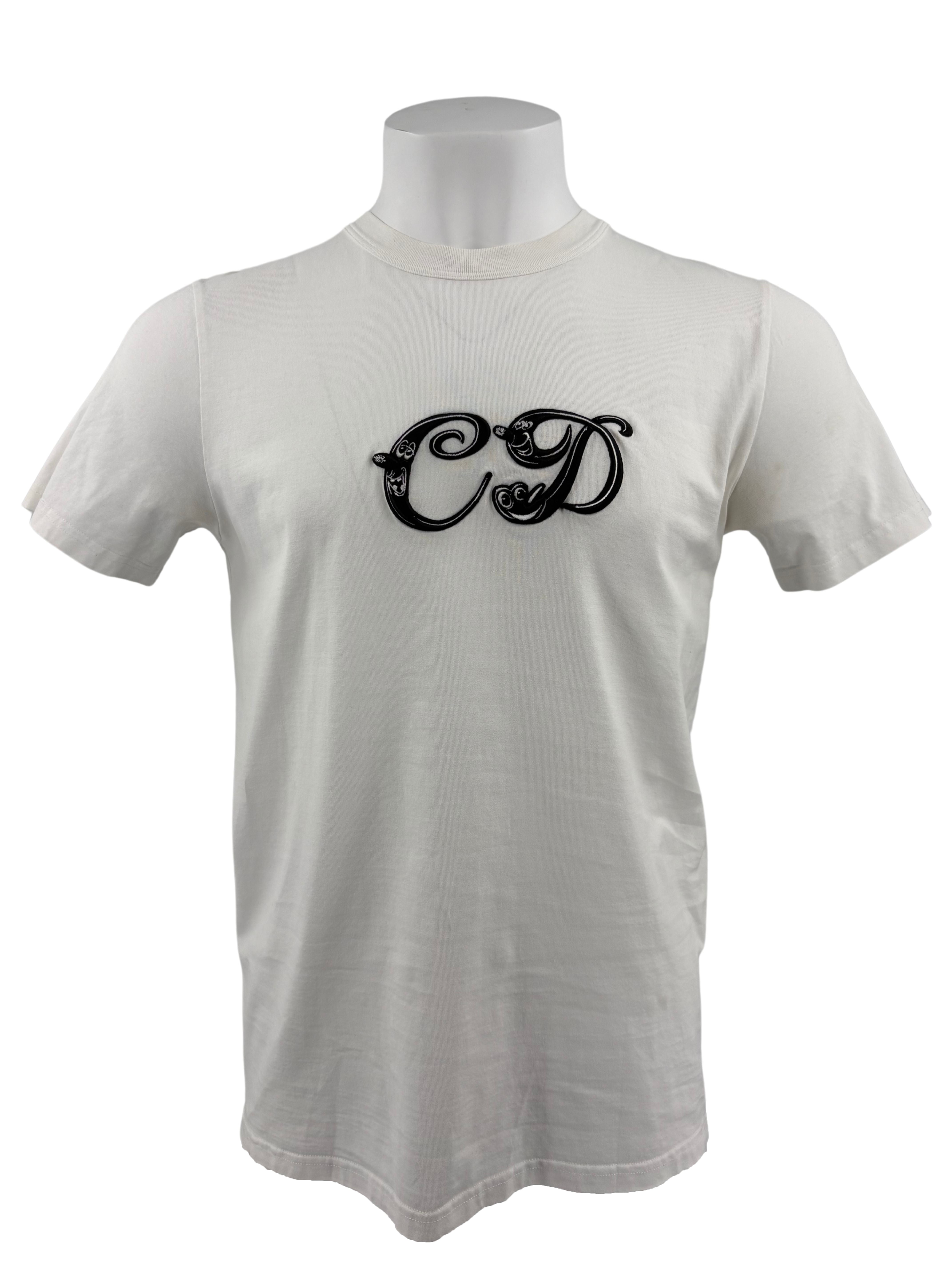Dior X Kenny Scharf Embroidered Logo T-shirt - White Dior