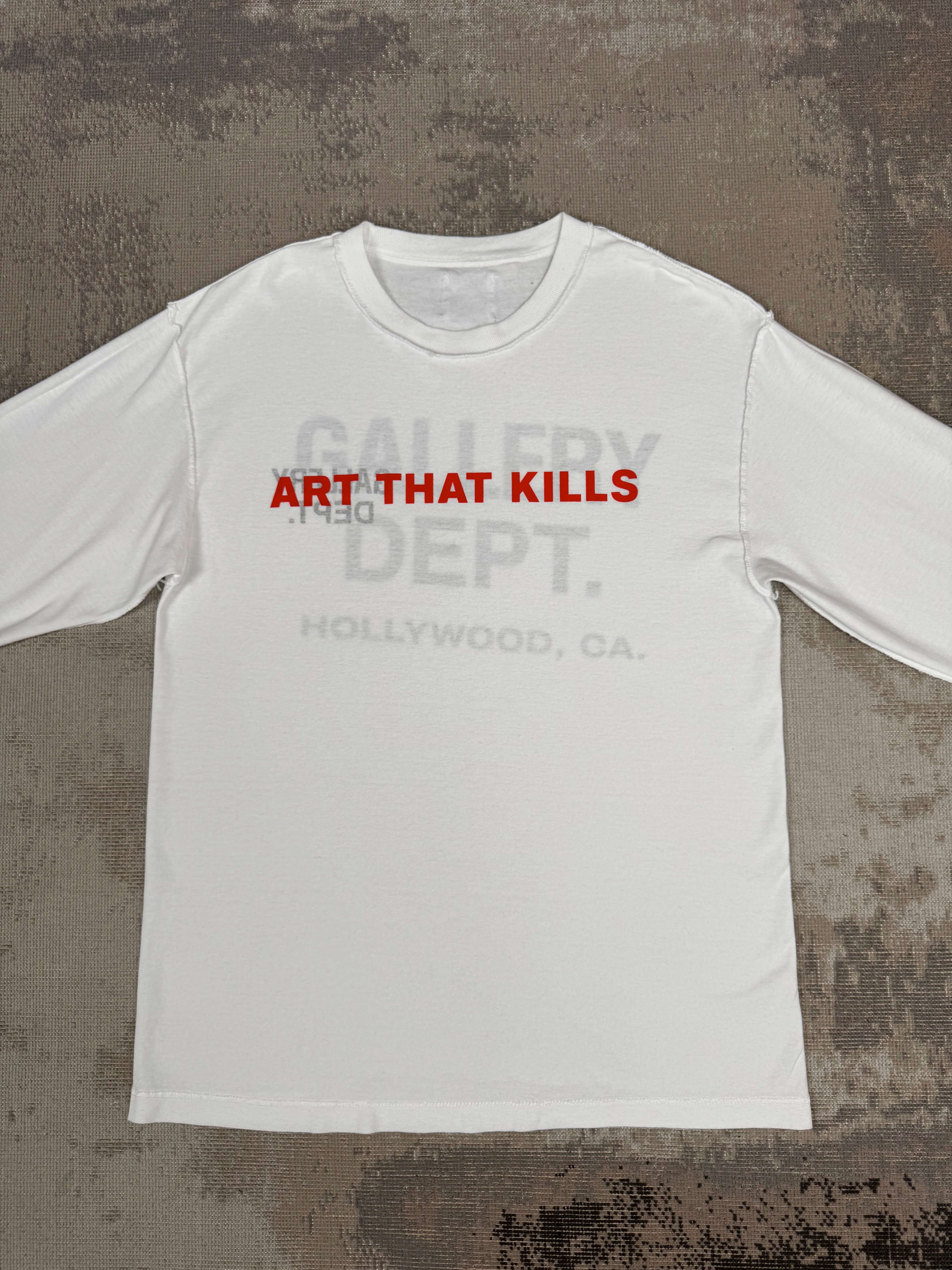 Gallery Dept Souvenir Long Sleeve T-Shirt - White Gallery Dept