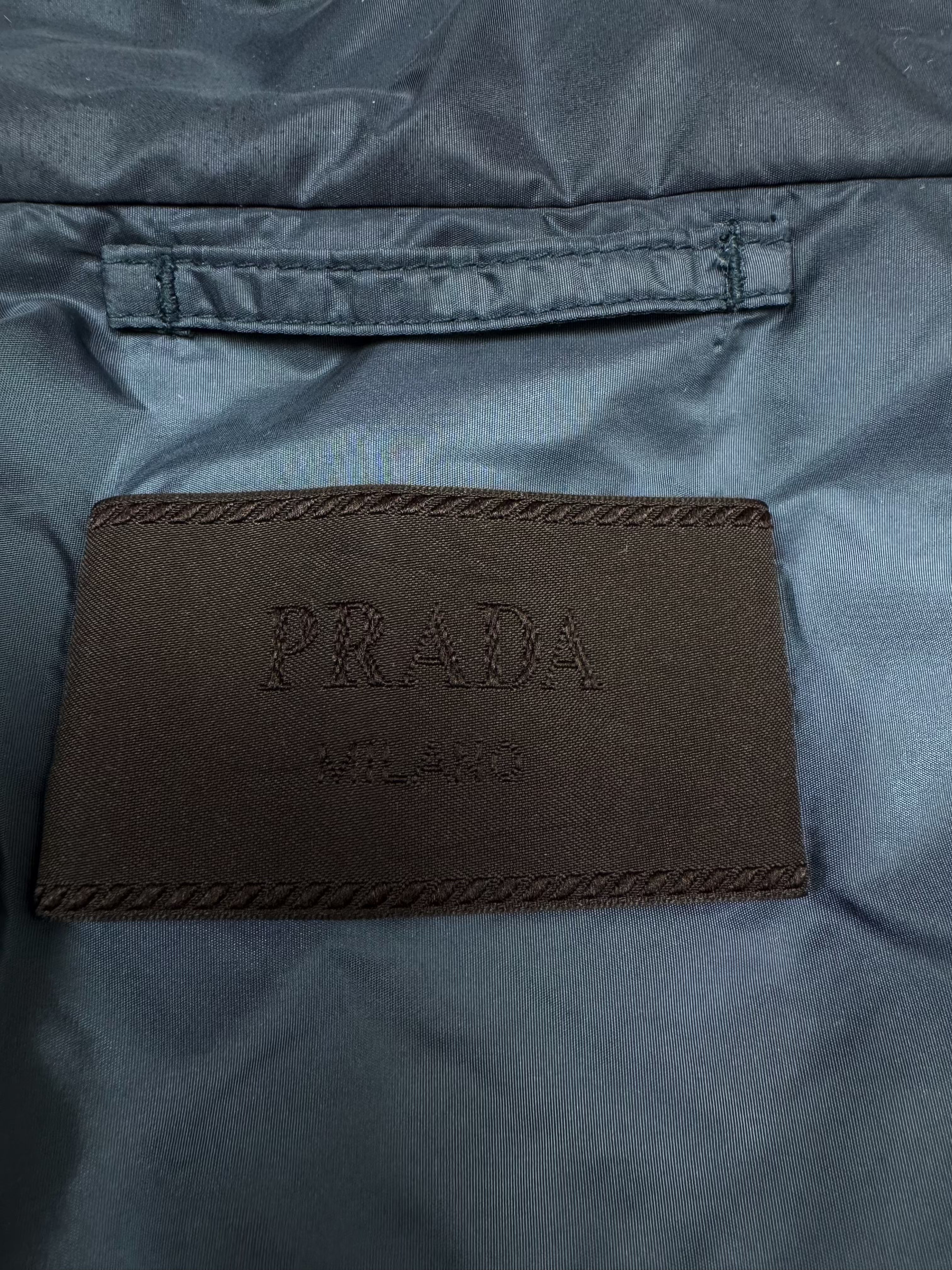 Prada Re-Nylon Applique Jacket - Steel Blue Prada