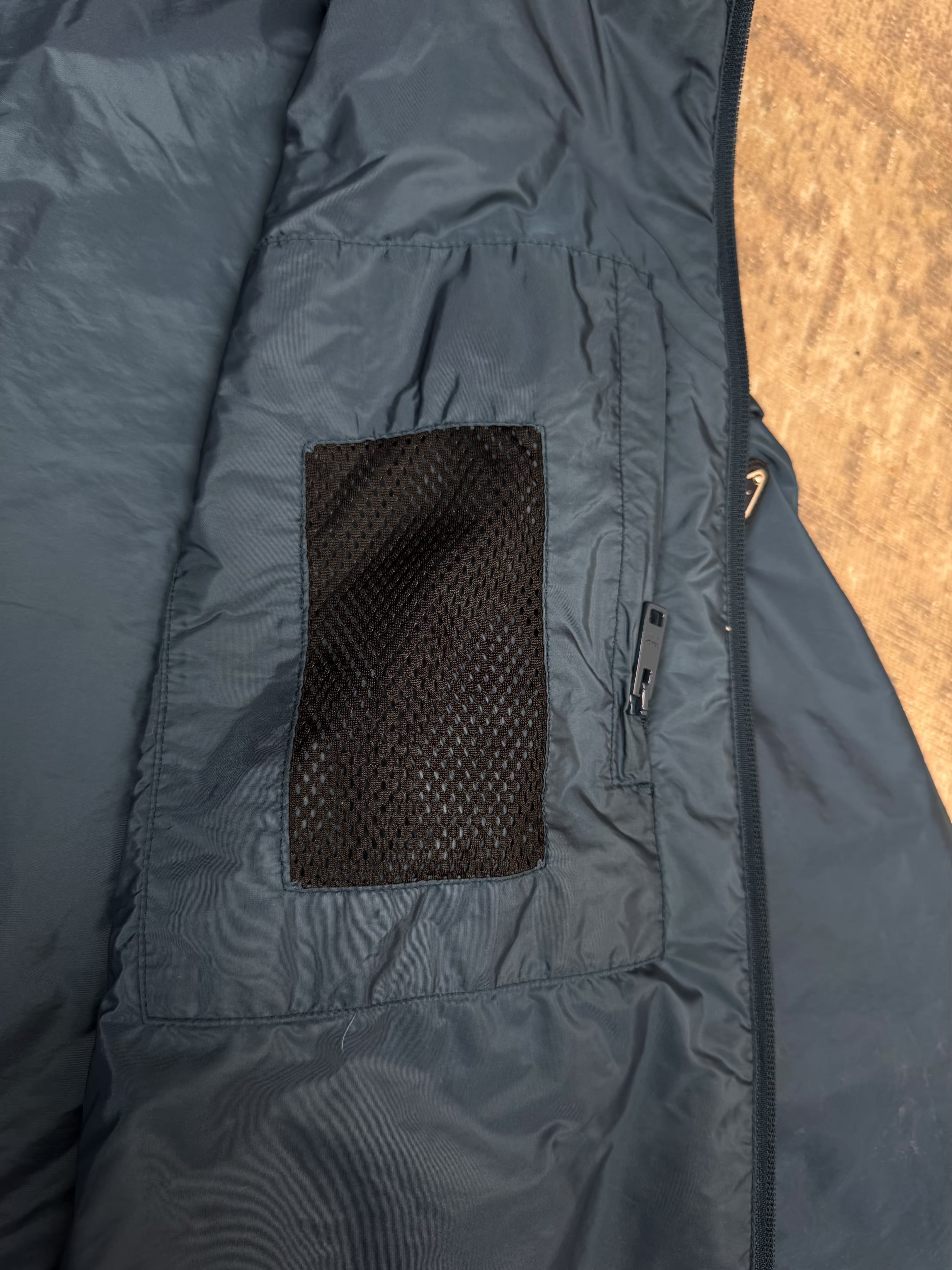 Prada Re-Nylon Applique Jacket - Steel Blue Prada