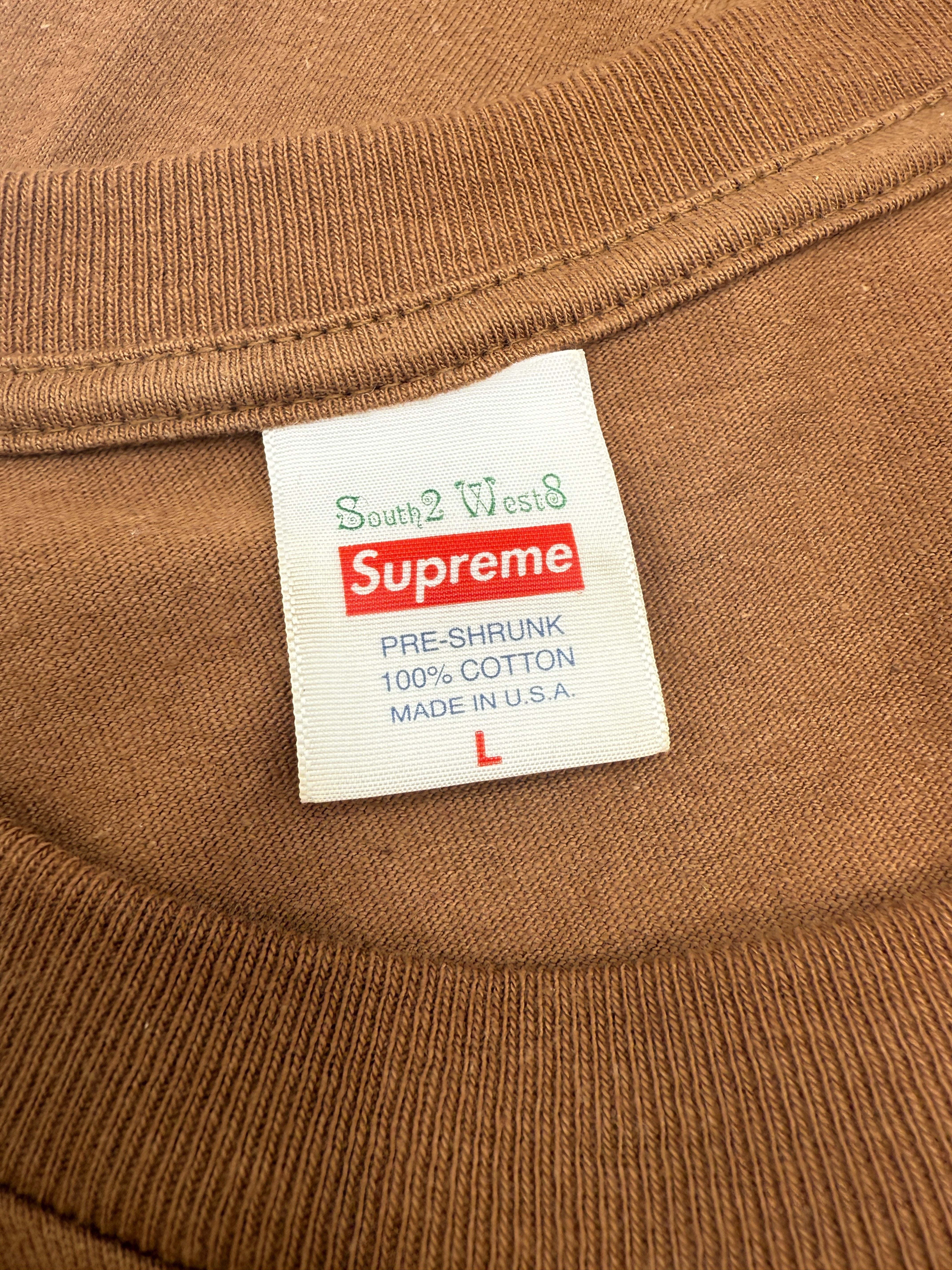 Supreme x South2 West8 Long-Sleeve Pocket Tee - Brown