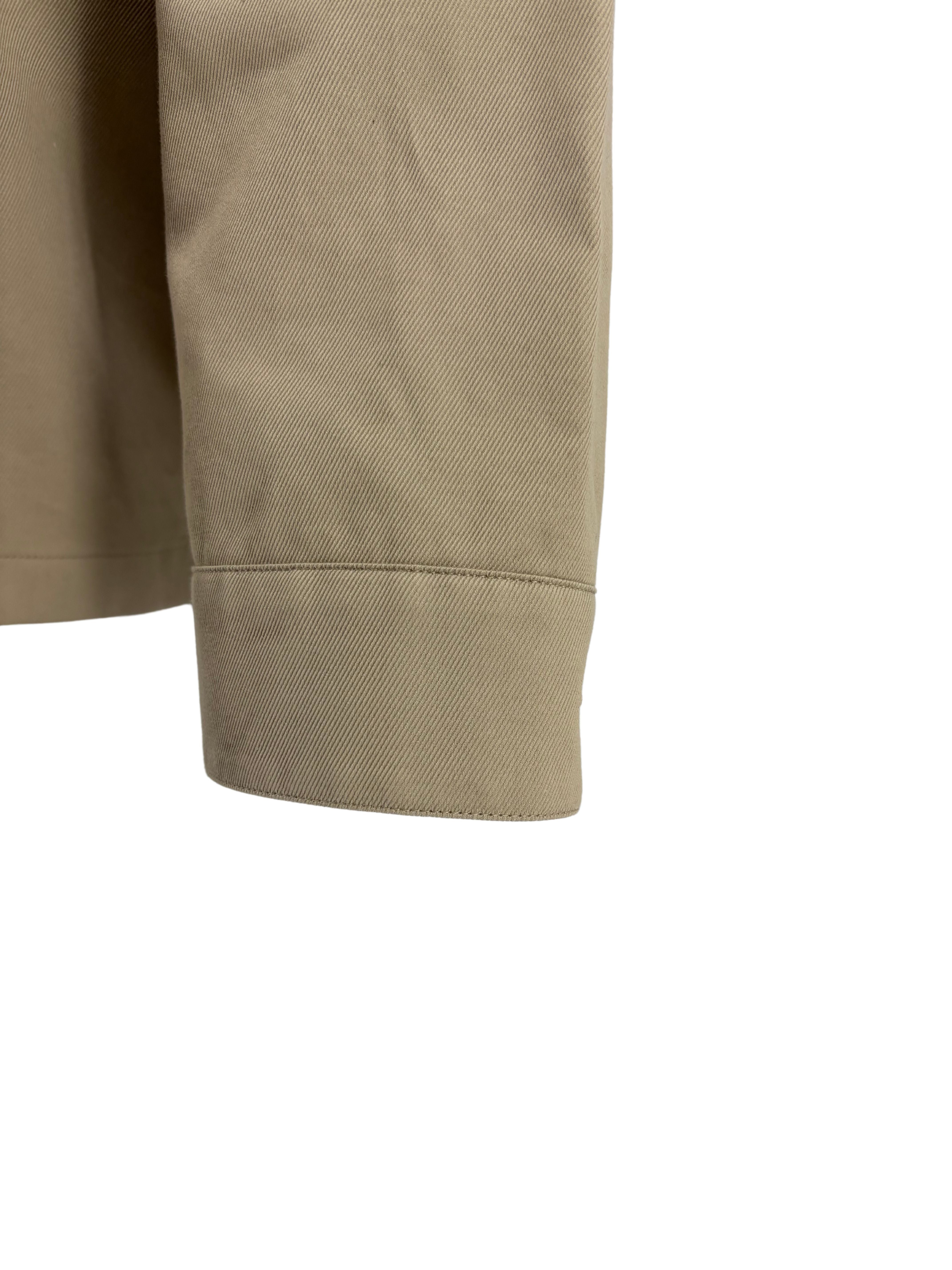 Prada Front Zip Overshirt Jacket - Beige Prada