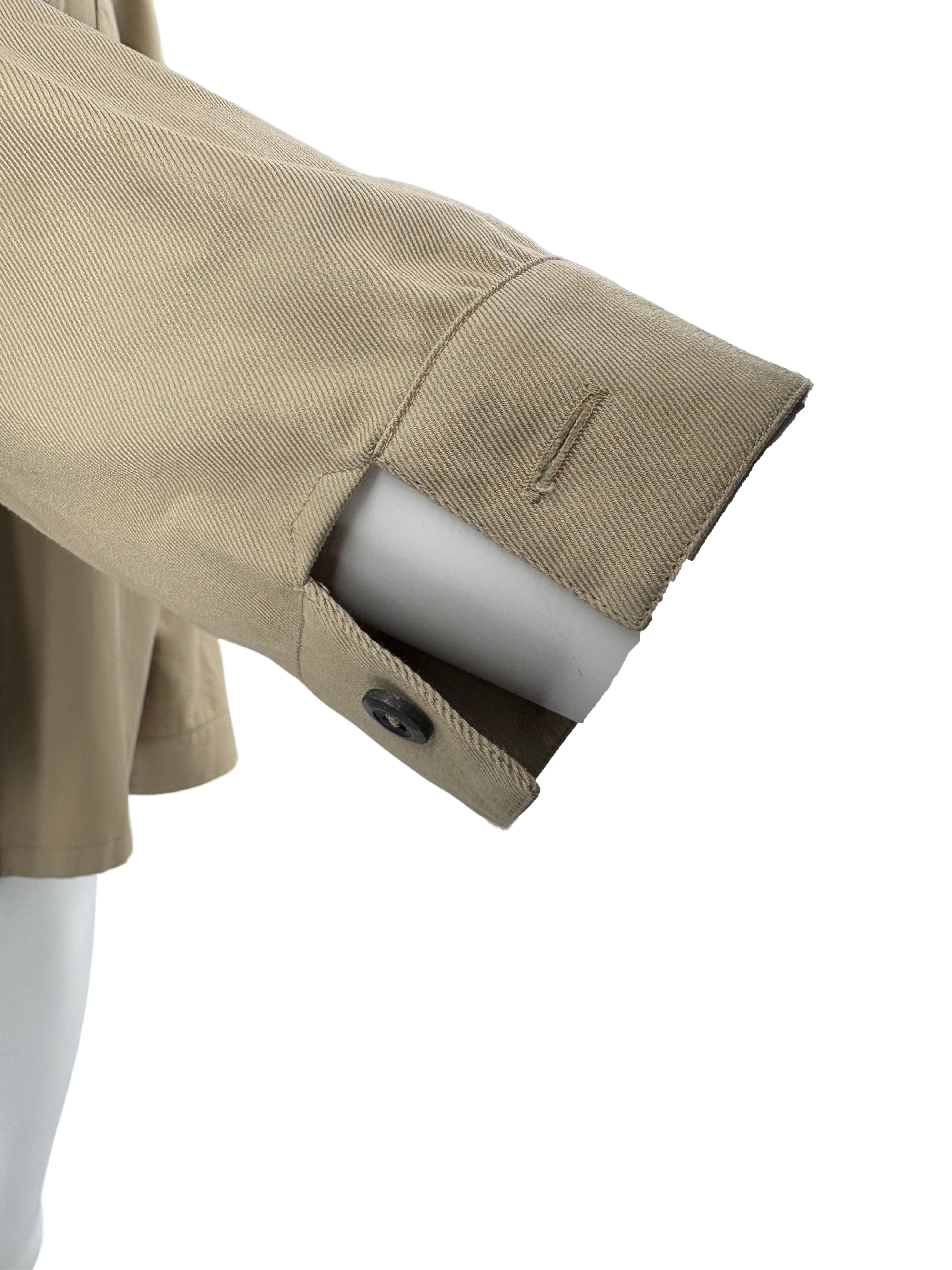 Prada Front Zip Overshirt Jacket - Beige Prada