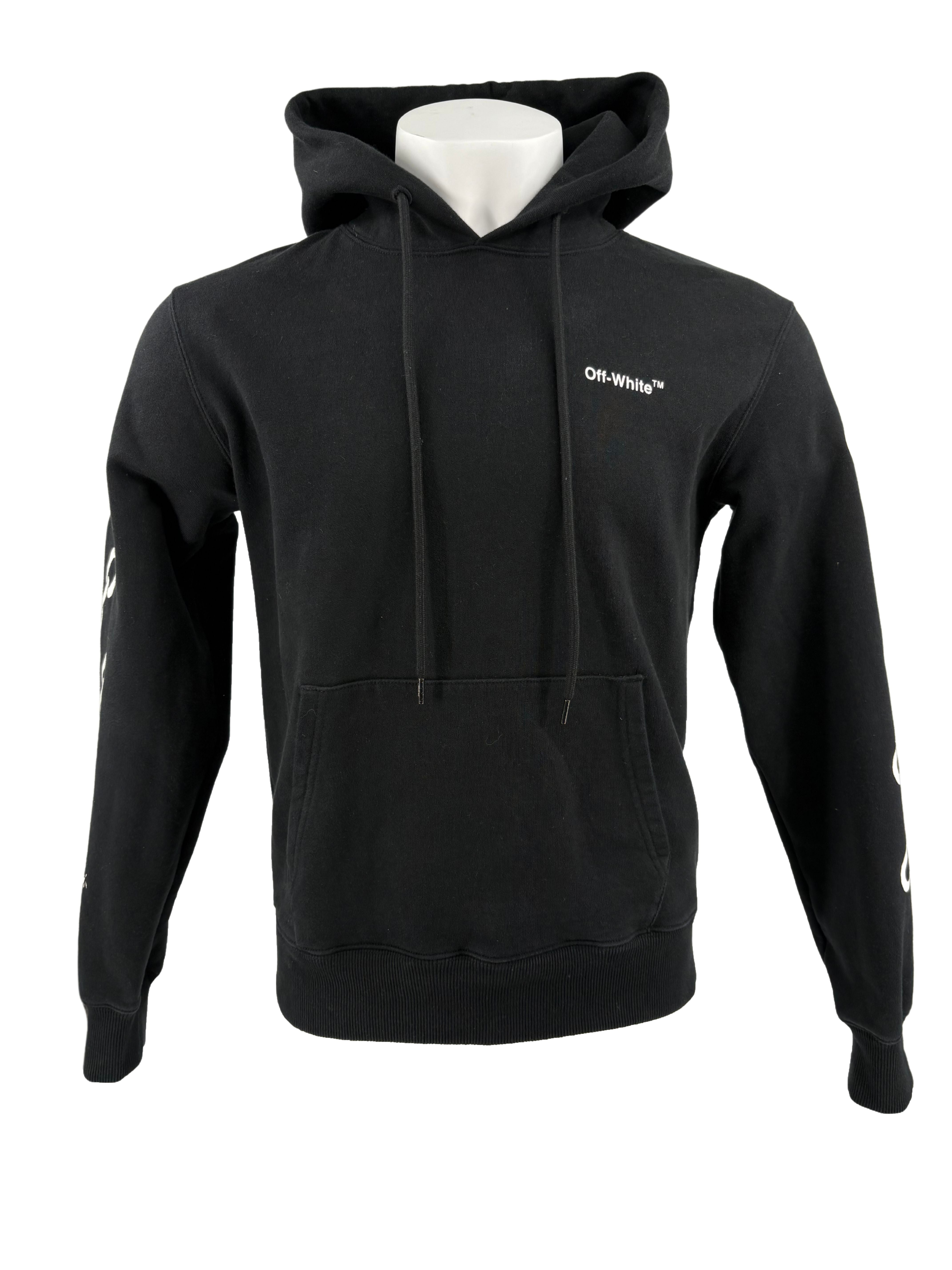 Off-White Chain Arrow Print Hoodie - Black Off-White