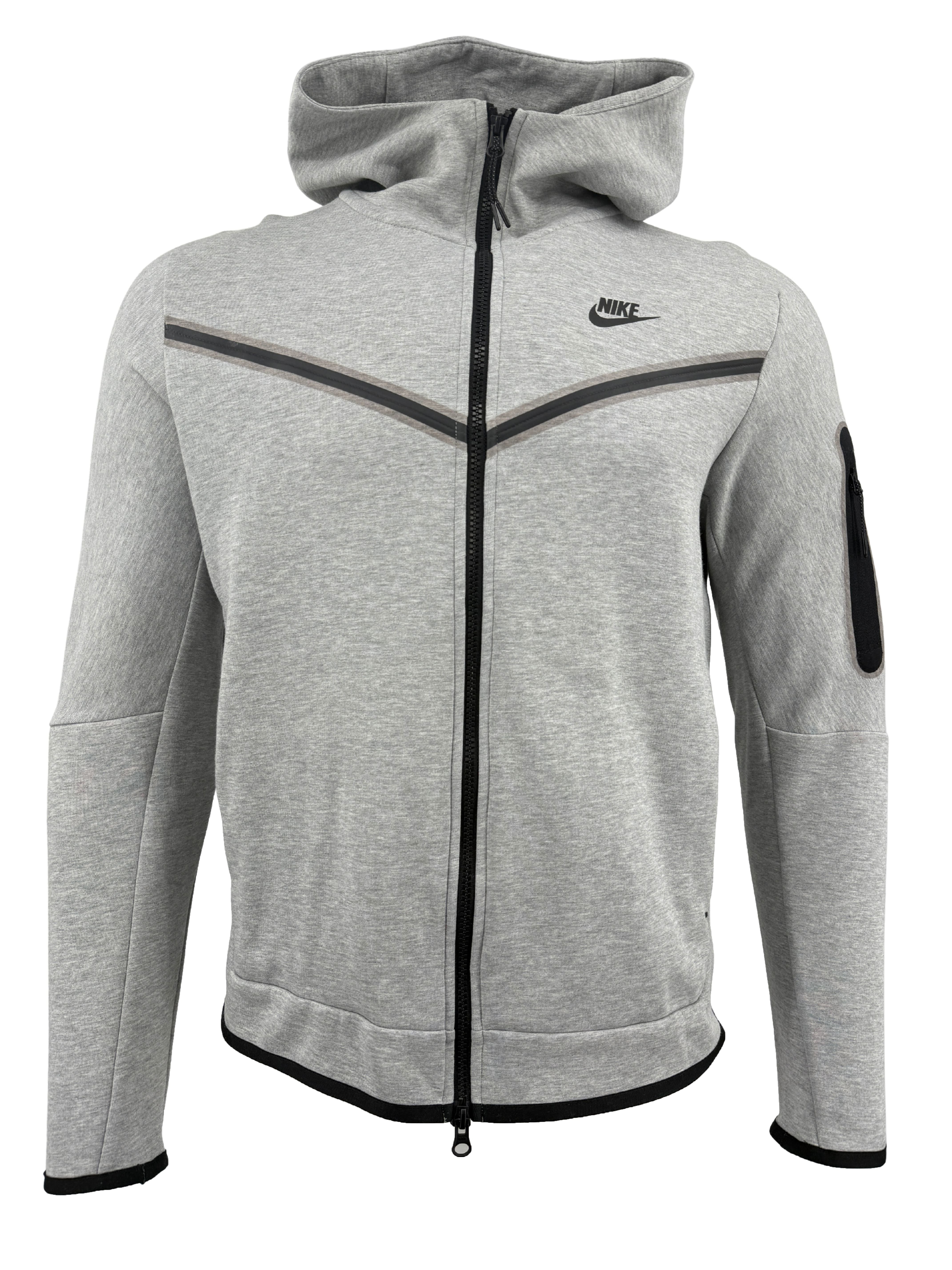 Nike Tech Fleece Full-Zip Hoodie - Grey Nike