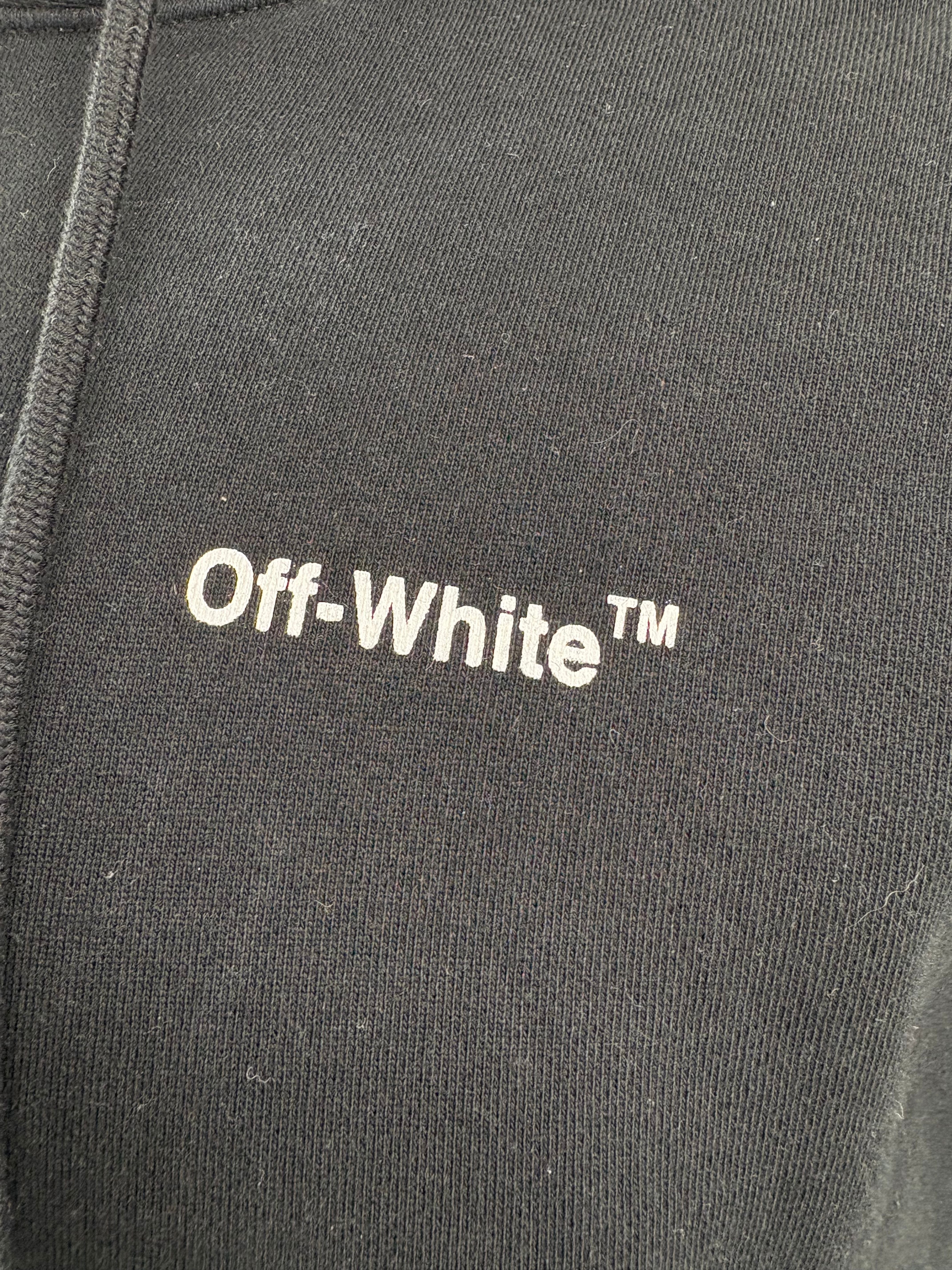 Off-White Chain Arrow Print Hoodie - Black Off-White