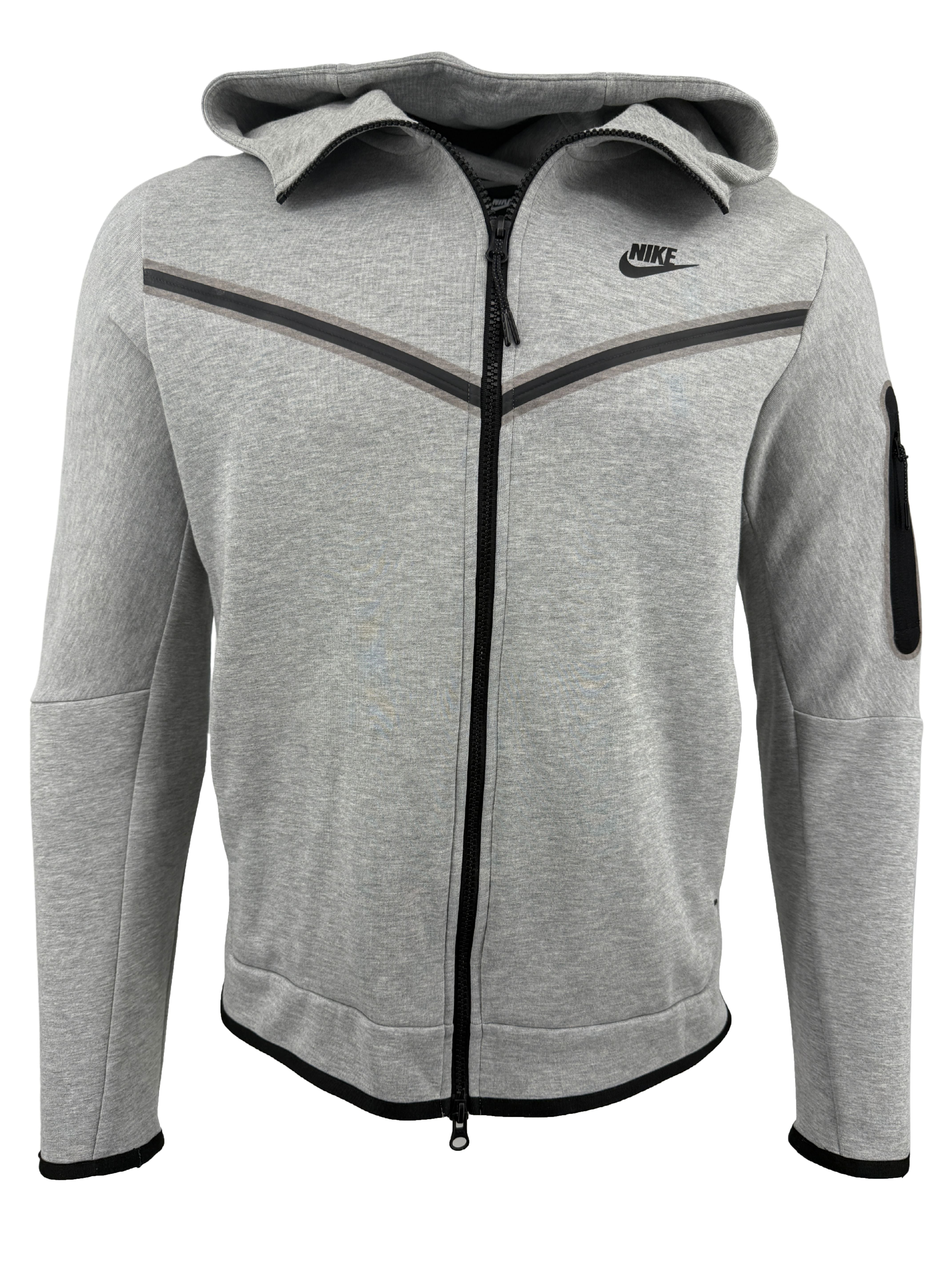 Nike Tech Fleece Full-Zip Hoodie - Grey Nike